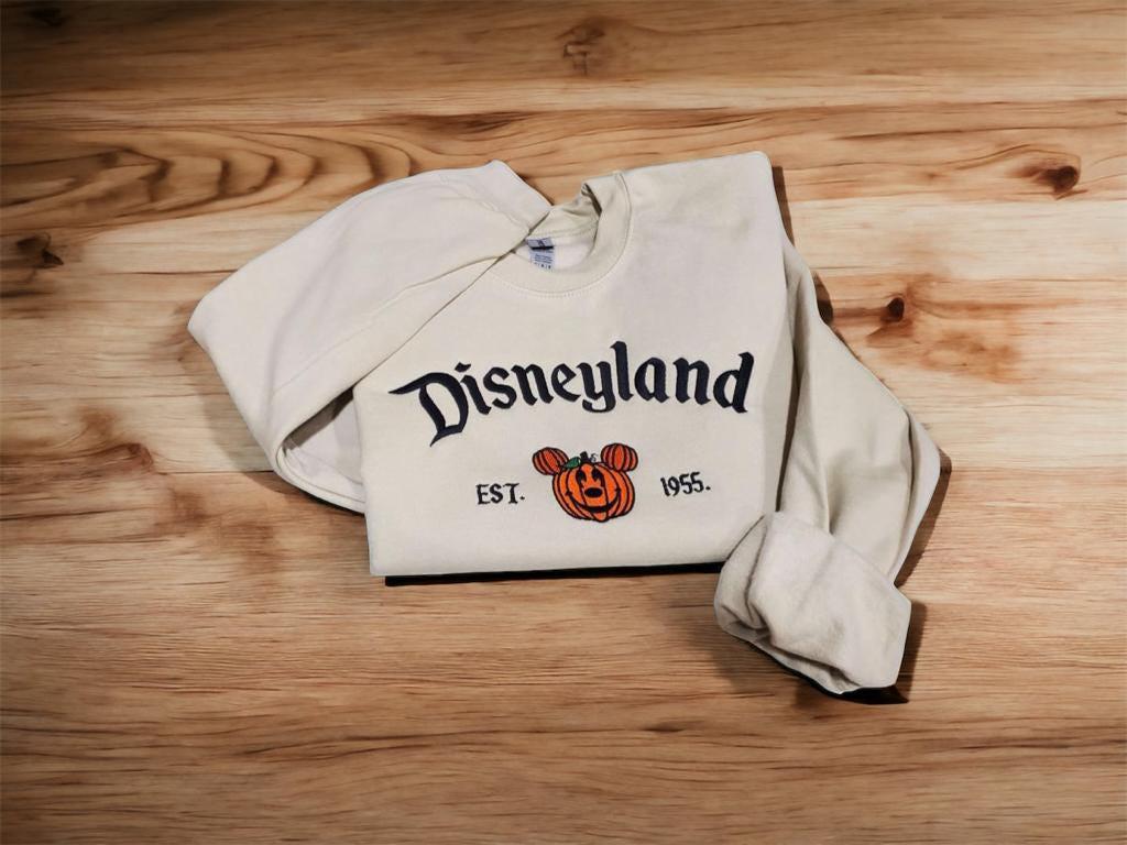 Disneyland Embroidered Halloween Pumpkin Sweatshirt With Disney Park Sweater and Hoodie Styles for Fall - photo 5