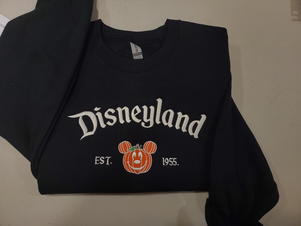 Disneyland Embroidered Halloween Pumpkin Sweatshirt With Disney Park Sweater and Hoodie Styles for Fall - photo 7