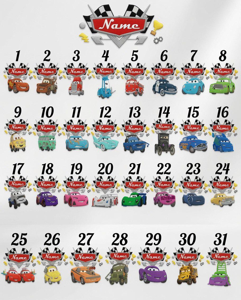 Embroidered Custom Name Pixar Cars Tank Top And Lightning McQueen Mater Baby Tee, Radiator Springs Family Vacation Disneyland Trip Outfit Shirt - photo 3