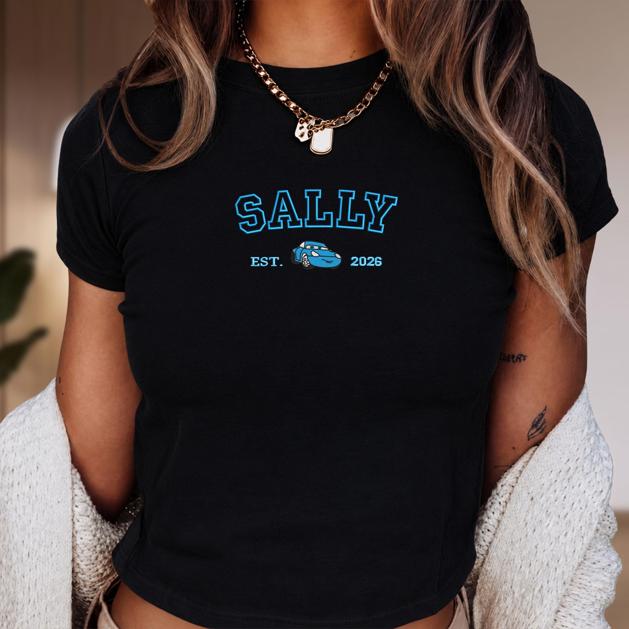 Disney Cars Embroidered Baby Tee With McQueen and Friends Cartoon Movie Character Top for Family Trip Shirt and Friends Gift - photo 9