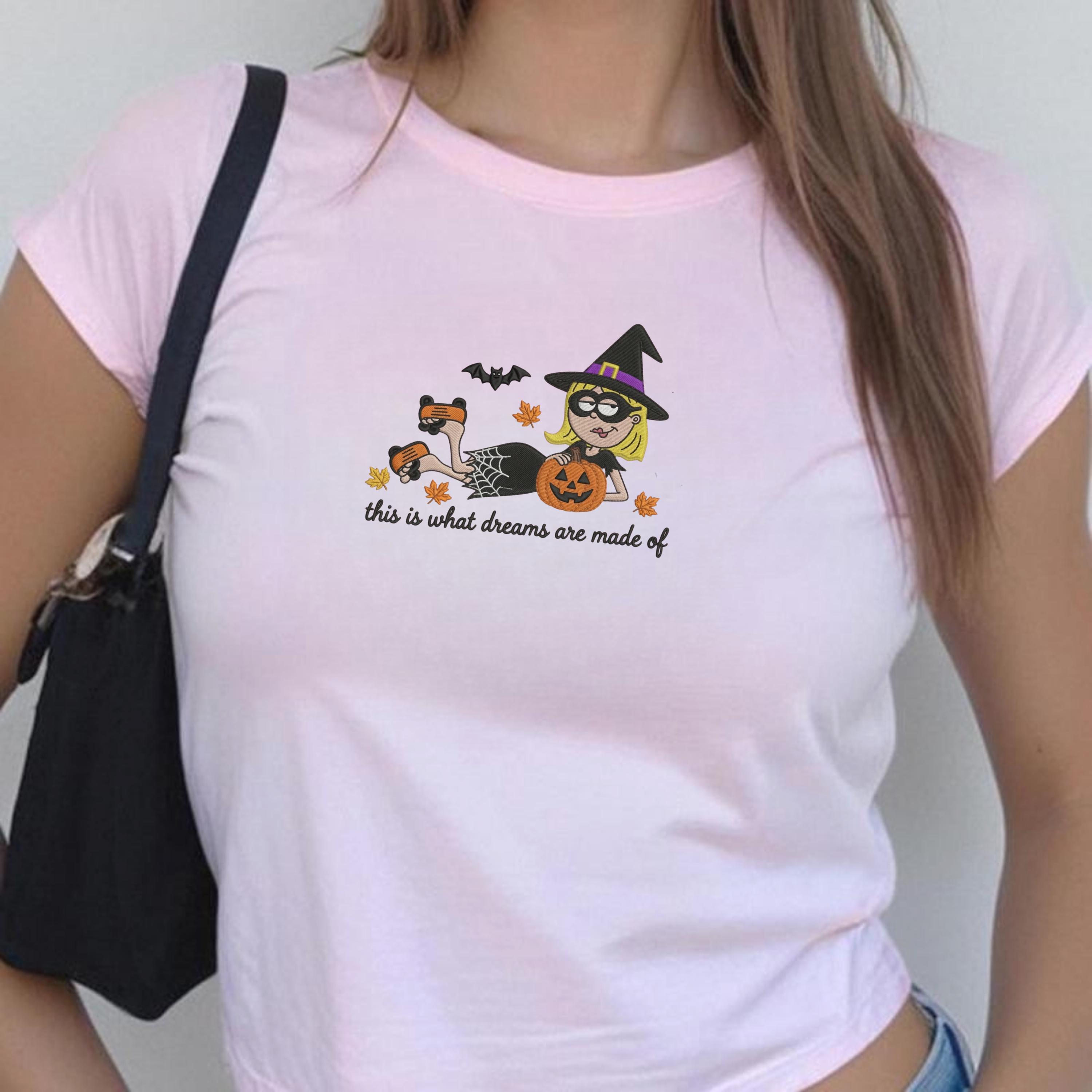 Embroidered Lizzie McGuire Halloween Tank Top – Disney Channel Baby Tee and Cute Witch Crop Tee Spooky Vacation Outfit - photo 2