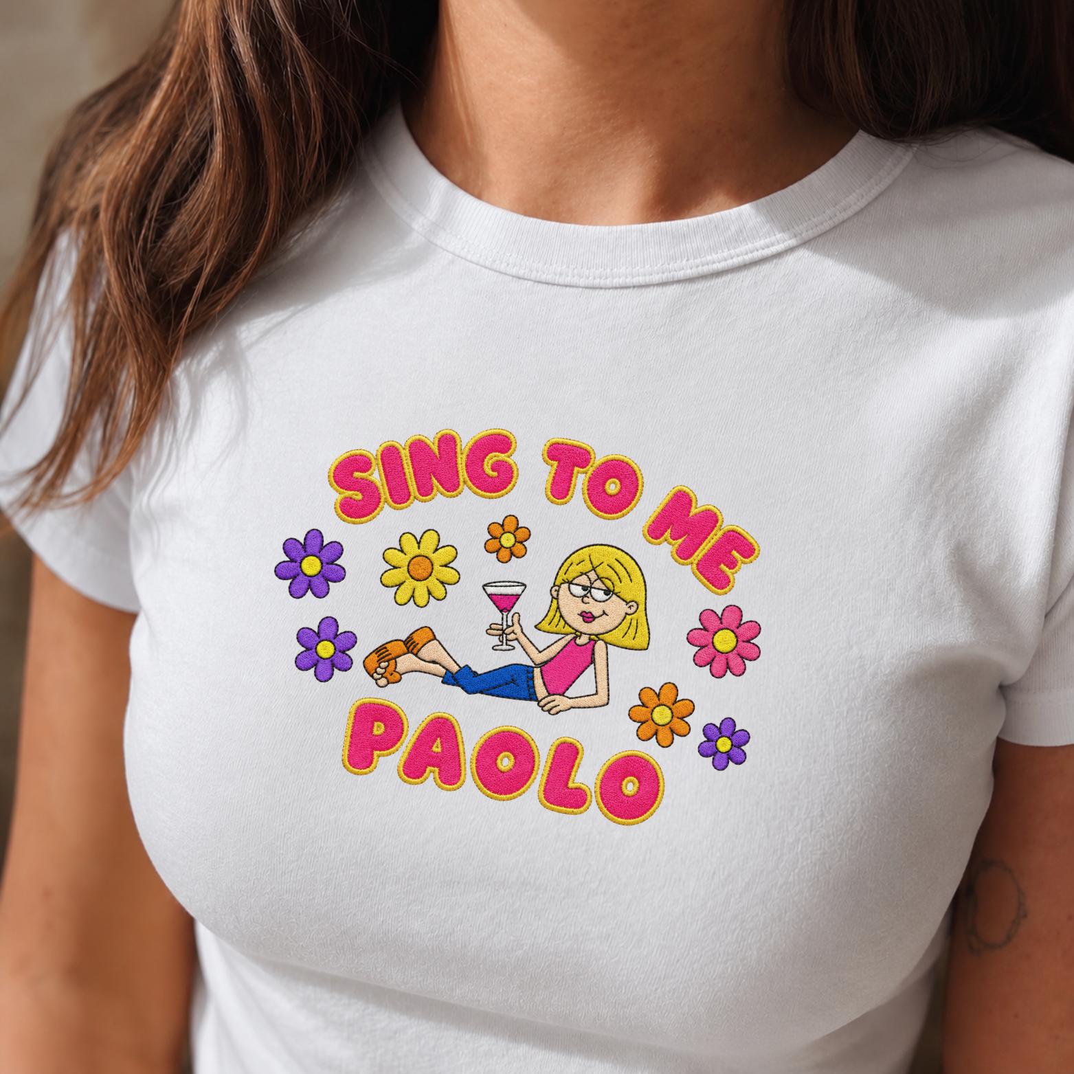 Sing to Me Paolo Embroidered Tank Top for Lizzie Concert – Trendy Y2K 2000s Nostalgic Shirt and Disney Trip Outfit Gift for Her - photo 3