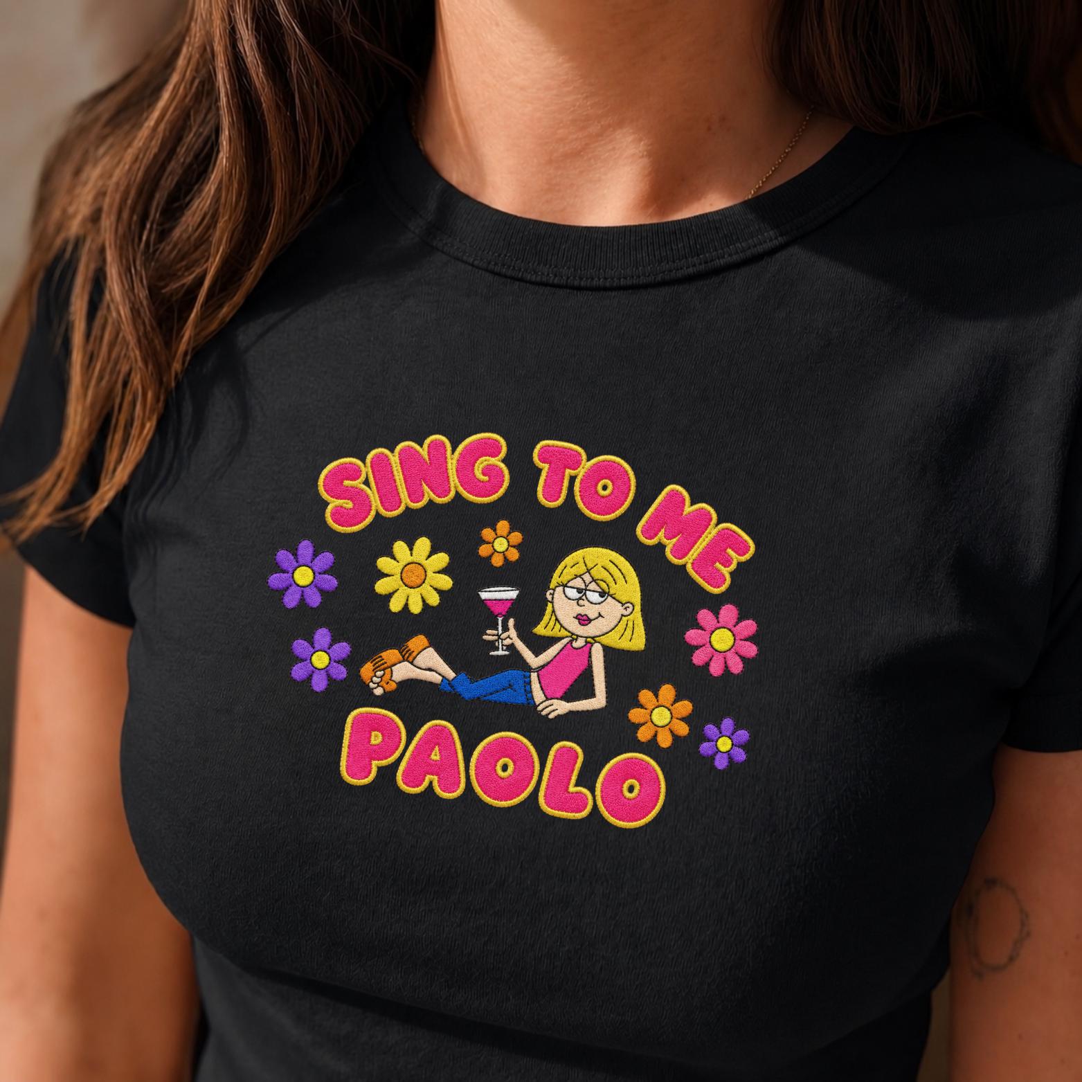 Sing to Me Paolo Embroidered Tank Top for Lizzie Concert – Trendy Y2K 2000s Nostalgic Shirt and Disney Trip Outfit Gift for Her - photo 4
