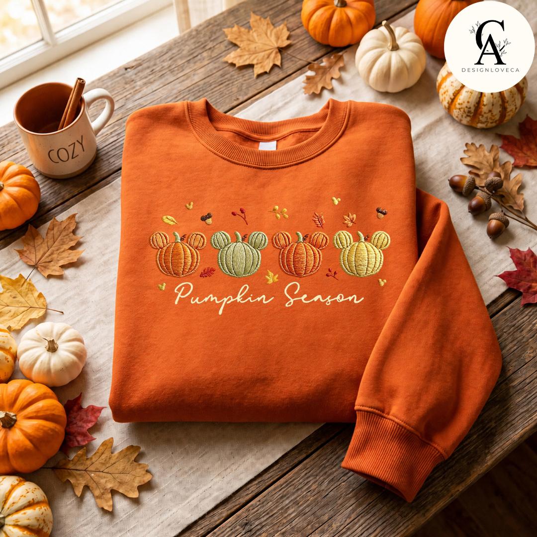 Embroidered Mickey Pumpkin Season Disney Fall Vibes Baby Tee Crop Tank for Thanksgiving – Halloween Sweatshirt Lace Trim Tank - photo 7