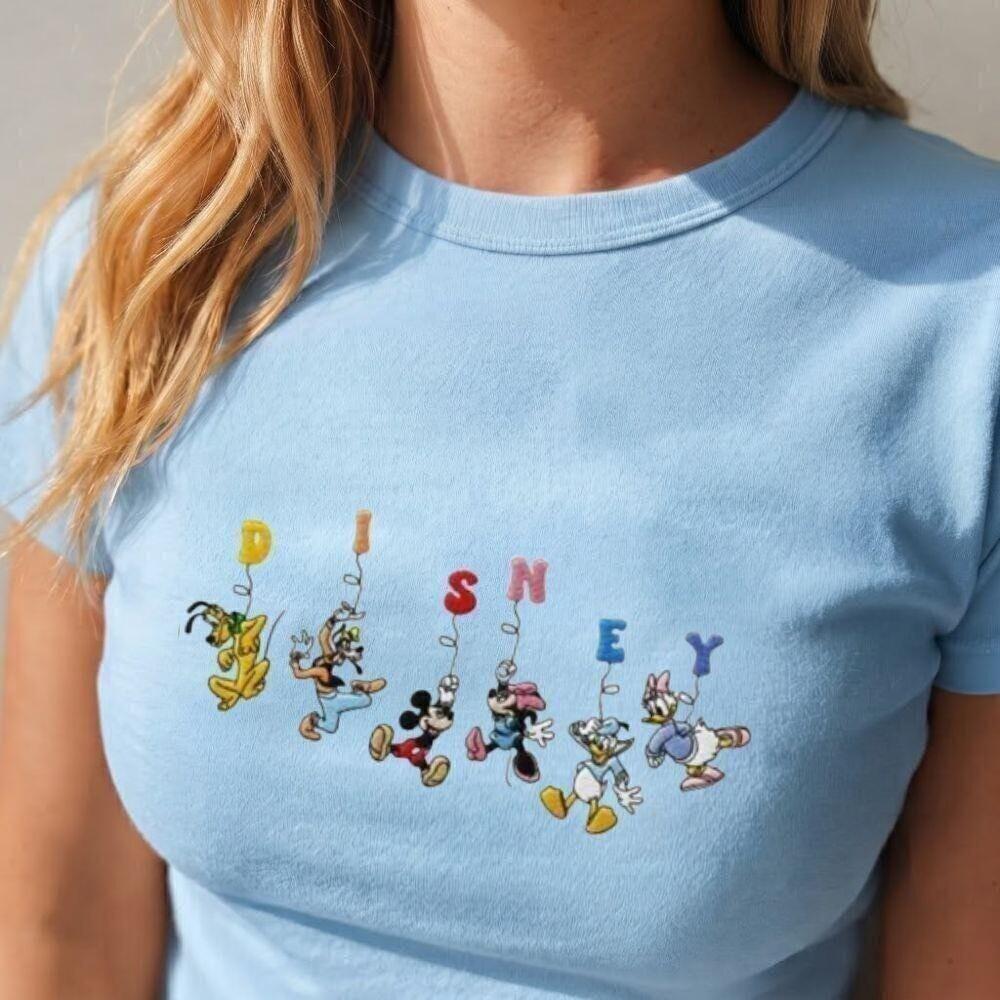 Embroidered Disney Mickey and Friends Lace Trim Tank Top with Toy Story Cami – Cute Ribbed Trim Magic Kingdom Outfit for Women - photo 3
