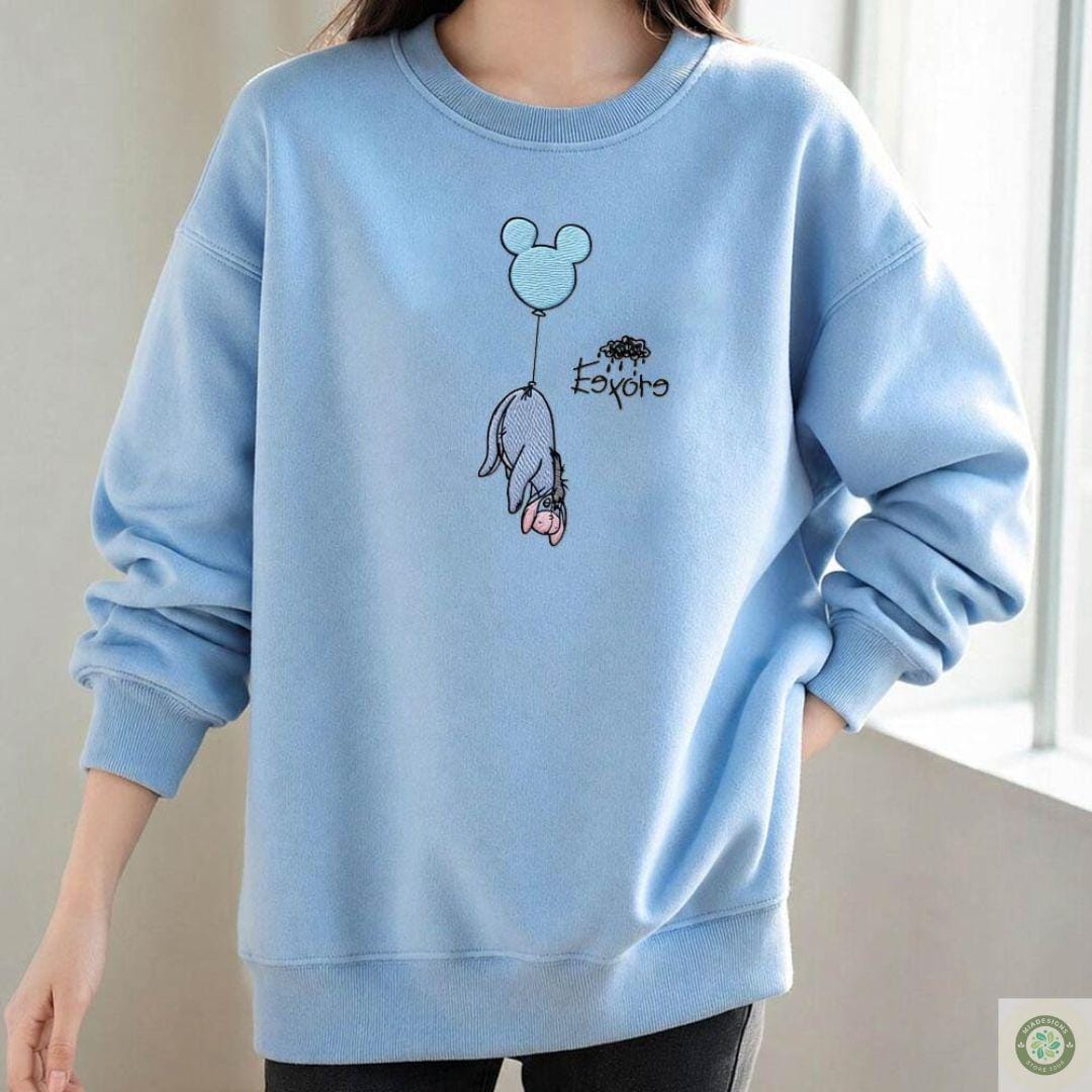 Embroidered Winnie the Pooh Shirt with Piglet Eeyore and Tigger – WDW Disneyland Trip Lace Trim Tank Top Baby Tee - photo 6
