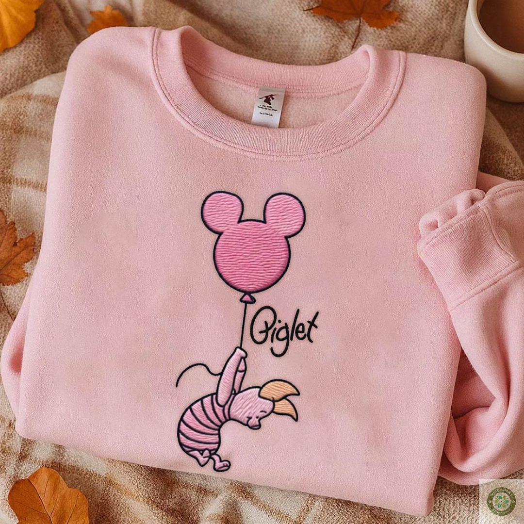 Embroidered Winnie the Pooh Shirt with Piglet Eeyore and Tigger – WDW Disneyland Trip Lace Trim Tank Top Baby Tee - photo 7
