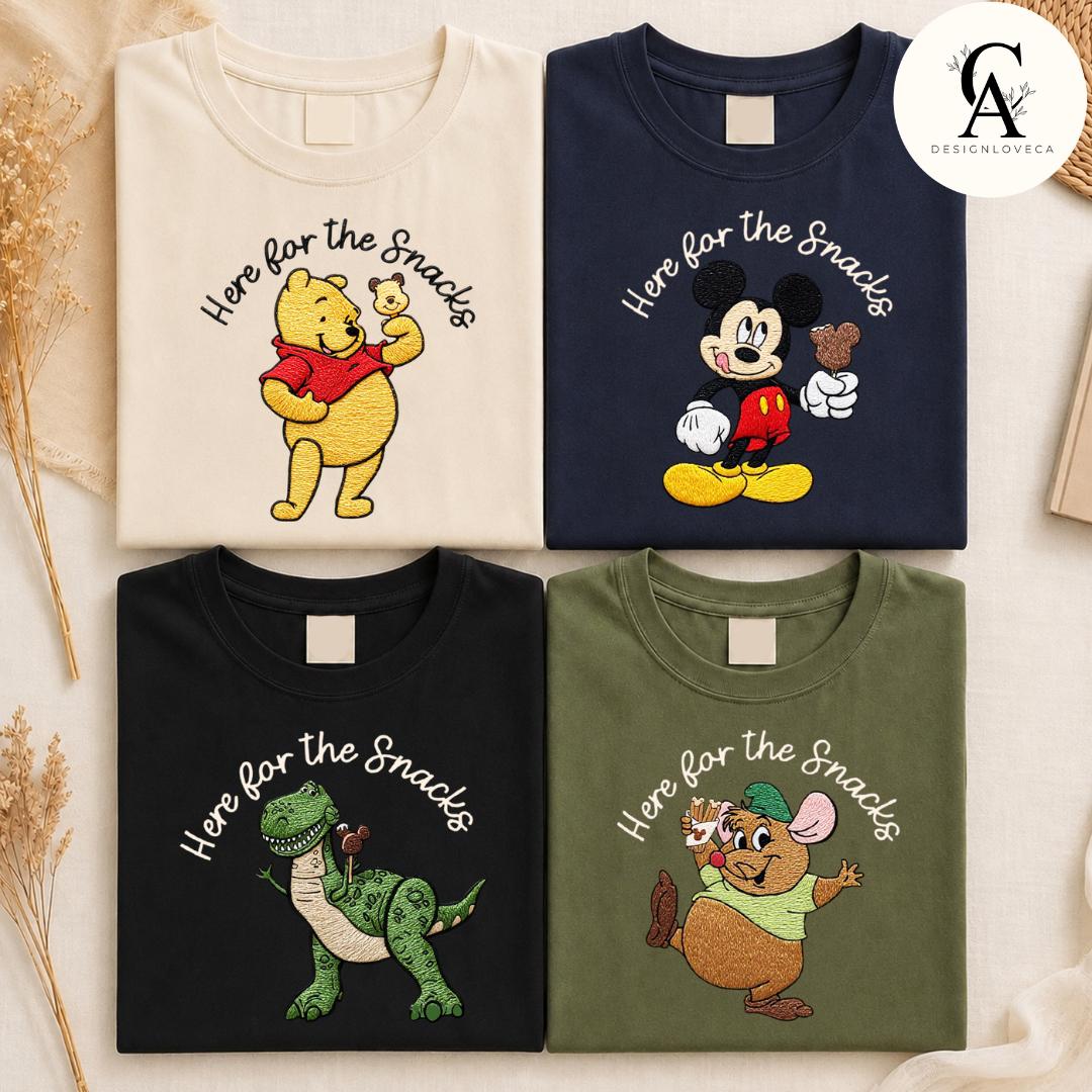 Embroidered Disney Snacks Baby Tee Crop Tank with Here for the Snacks – Epcot Snacking Around the World Team Lace Trim Tank Top - photo 5