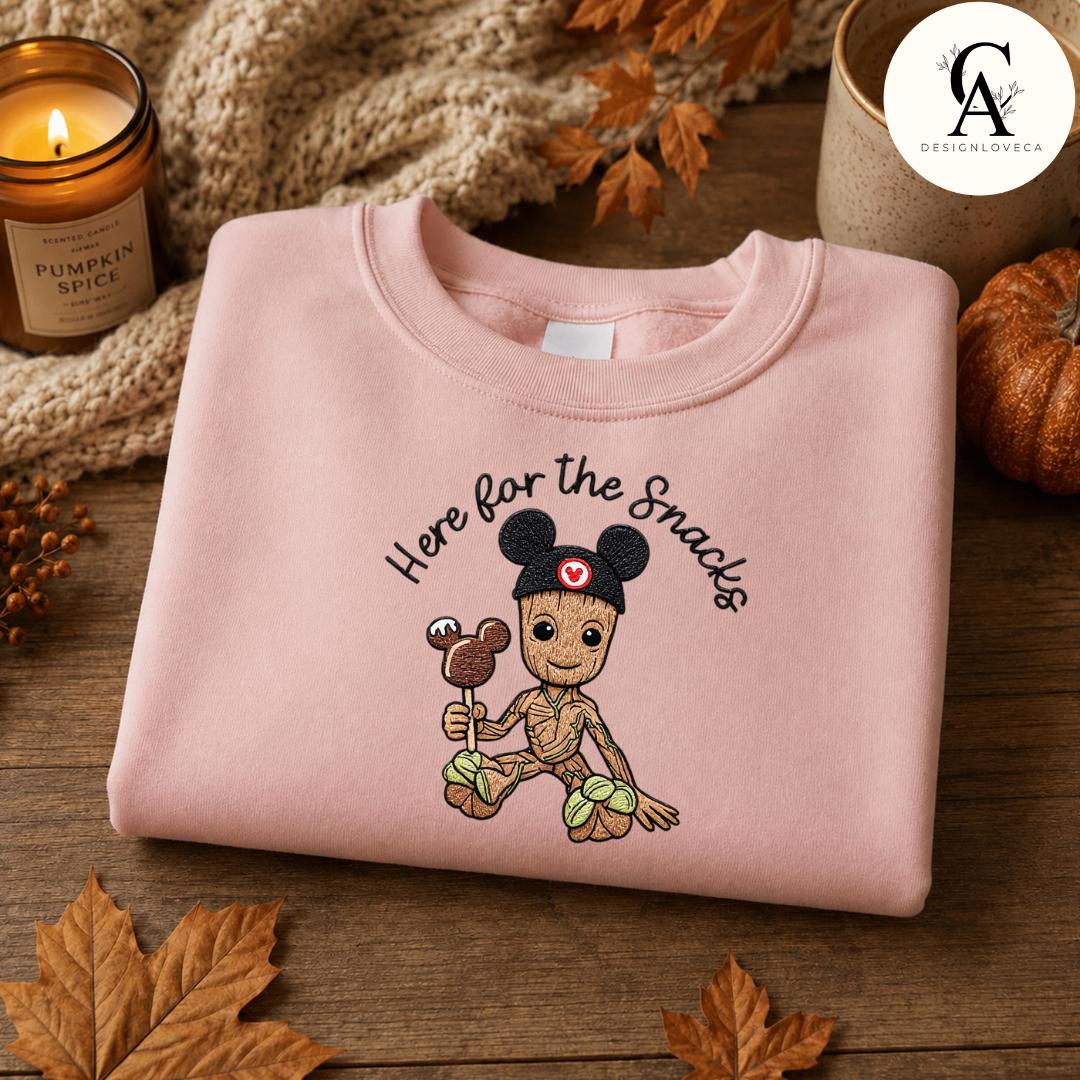 Embroidered Disney Snacks Baby Tee Crop Tank with Here for the Snacks – Epcot Snacking Around the World Team Lace Trim Tank Top - photo 10