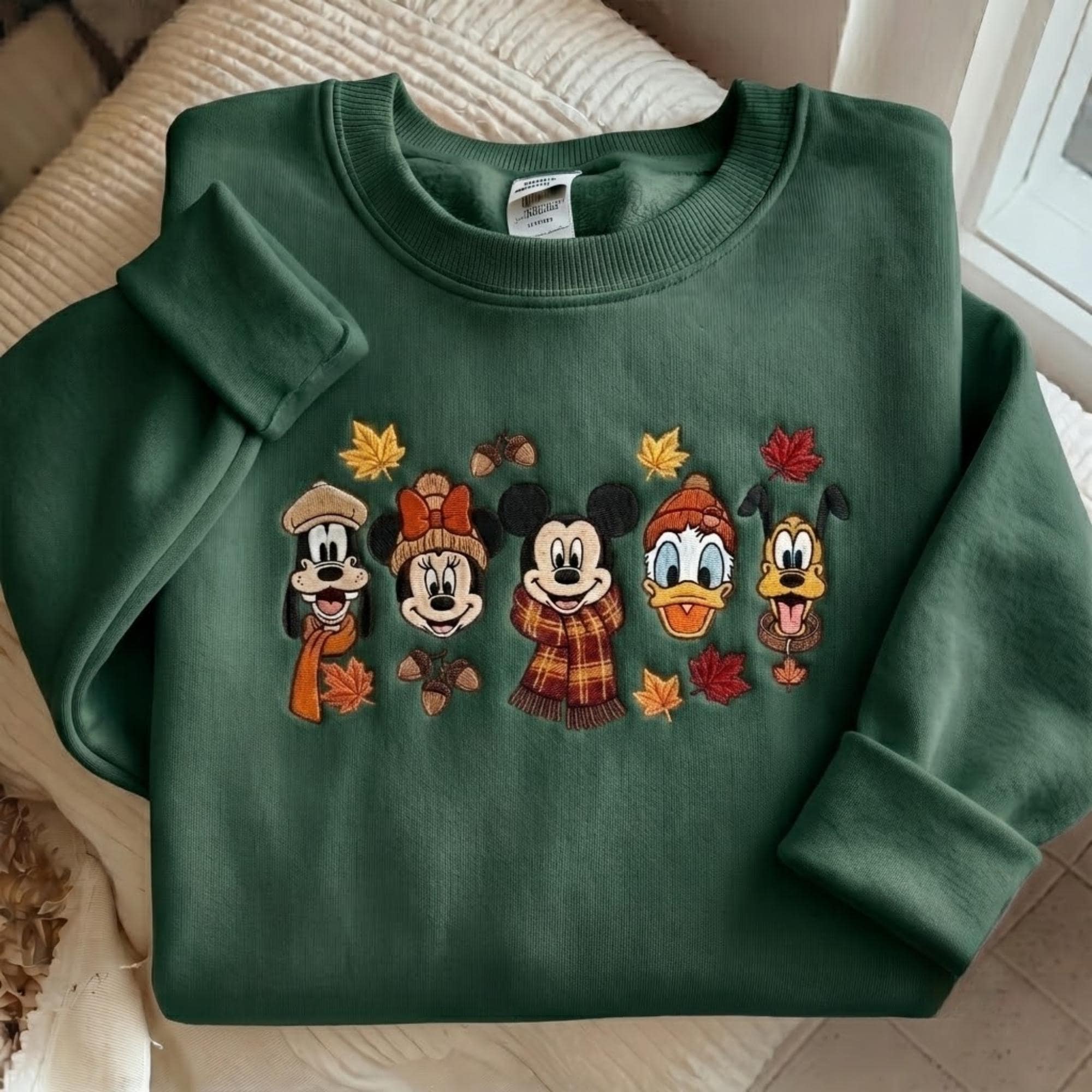 Embroidered Disney Fall Sweatshirt and Mickey and Friends Autumn Shirt – Thanksgiving Crewneck for Disney World Vacation Outfit - photo 2
