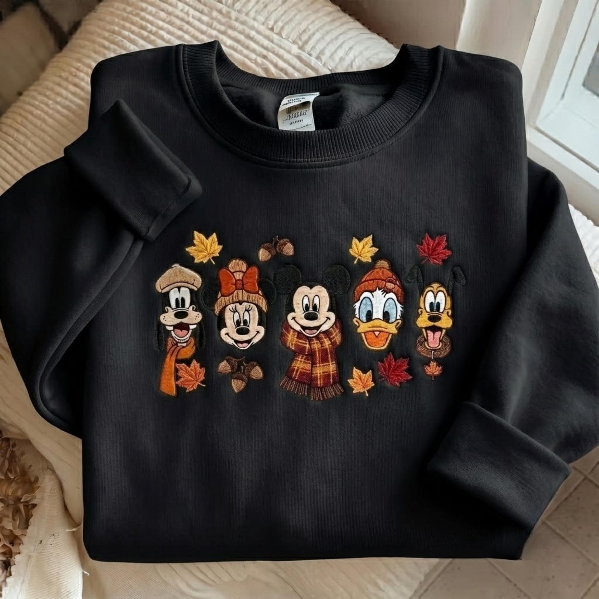 Embroidered Disney Fall Sweatshirt and Mickey and Friends Autumn Shirt – Thanksgiving Crewneck for Disney World Vacation Outfit - photo 4