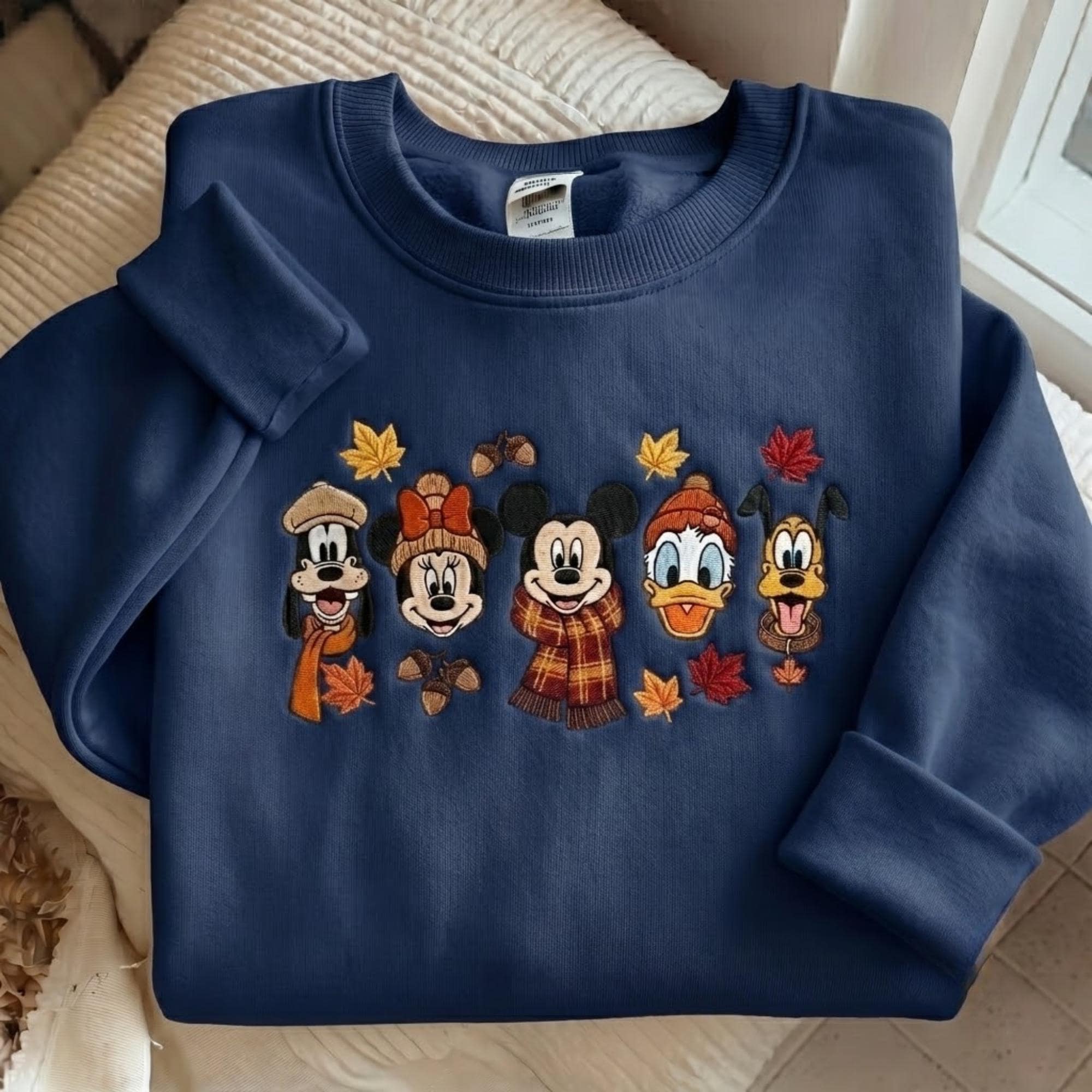 Embroidered Disney Fall Sweatshirt and Mickey and Friends Autumn Shirt – Thanksgiving Crewneck for Disney World Vacation Outfit - photo 6