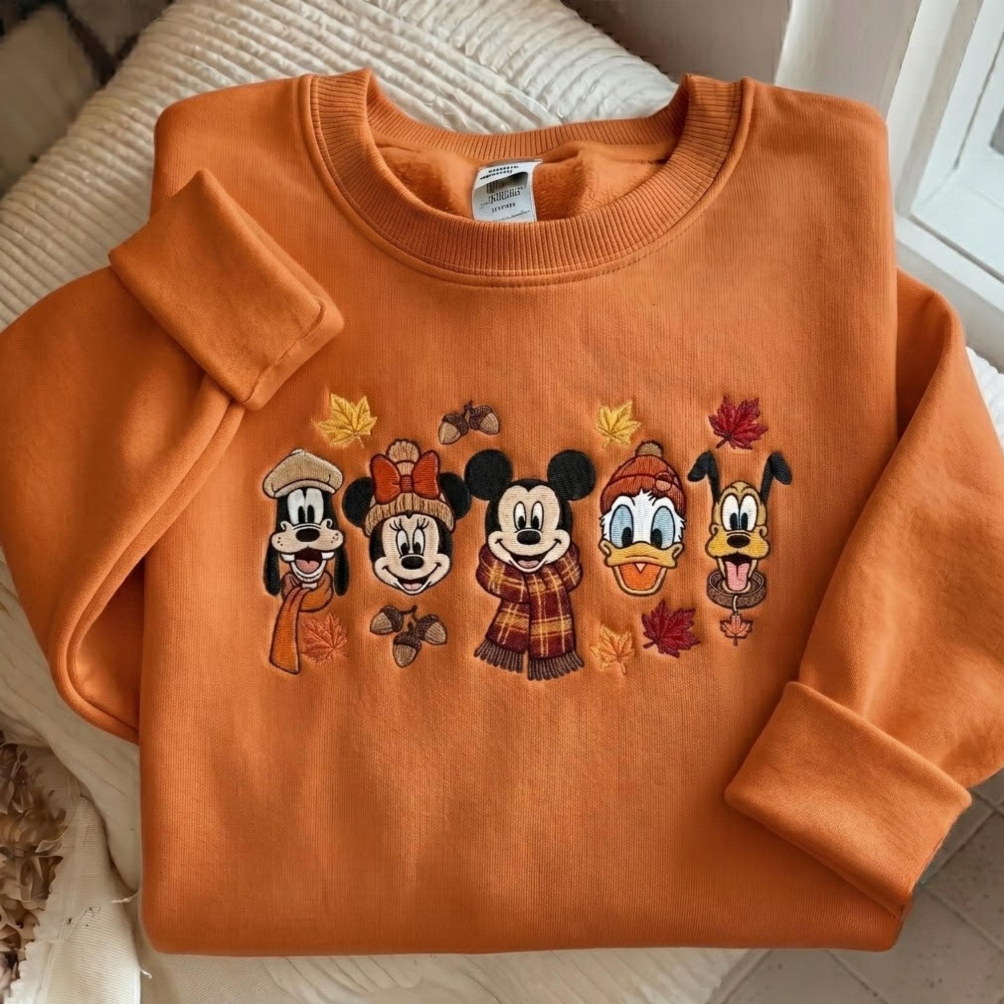 Embroidered Disney Fall Sweatshirt and Mickey and Friends Autumn Shirt – Thanksgiving Crewneck for Disney World Vacation Outfit - photo 8
