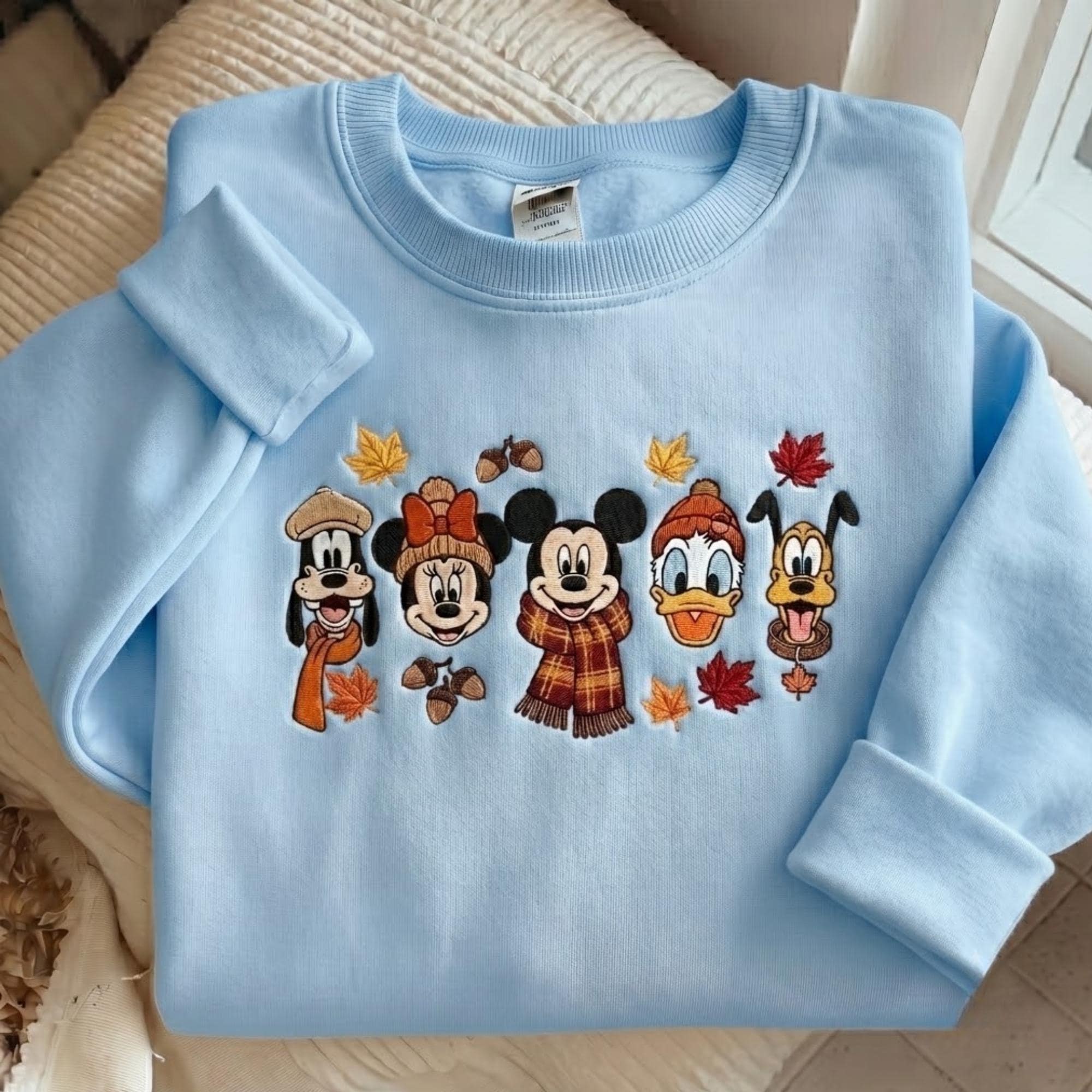 Embroidered Disney Fall Sweatshirt and Mickey and Friends Autumn Shirt – Thanksgiving Crewneck for Disney World Vacation Outfit - photo 9