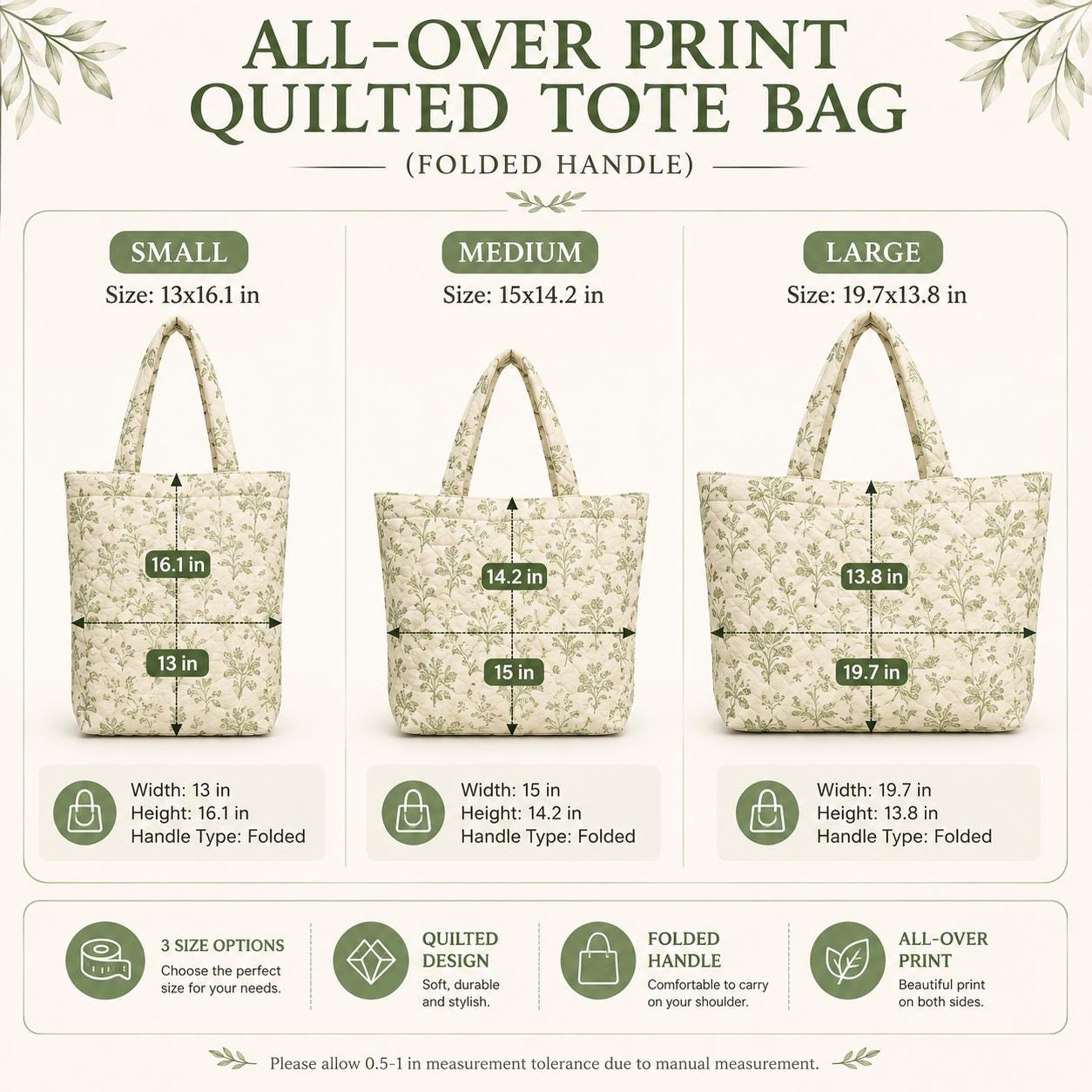 Personalized Floral Gingham Patchwork Quilted Style Tote Bag – Cottagecore Shoulder Bag Purse and Bridesmaid Gift for Her - photo 5