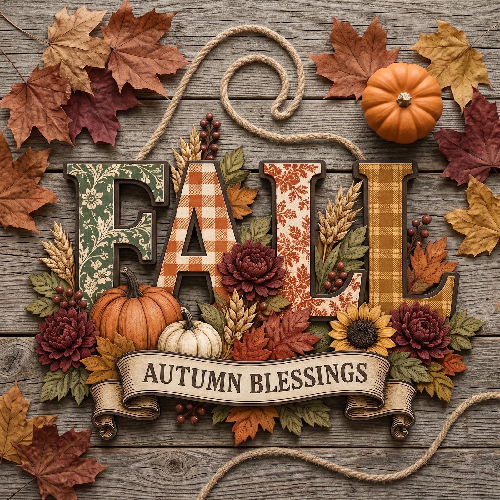 Autumn Blessings Pumpkin Sunflower Wood Fall Door Hanger Sign – Rustic Thanksgiving Wreath Decor for Front Door - photo 5