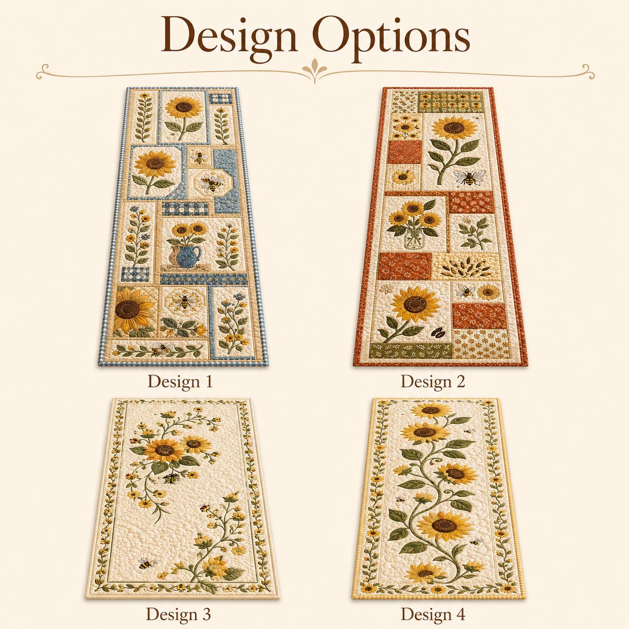 Sunflower and Honeybee Gingham Table Runner Topper – Farmhouse Summer Centerpiece Kitchen Decor and Autumn Harvest - photo 5