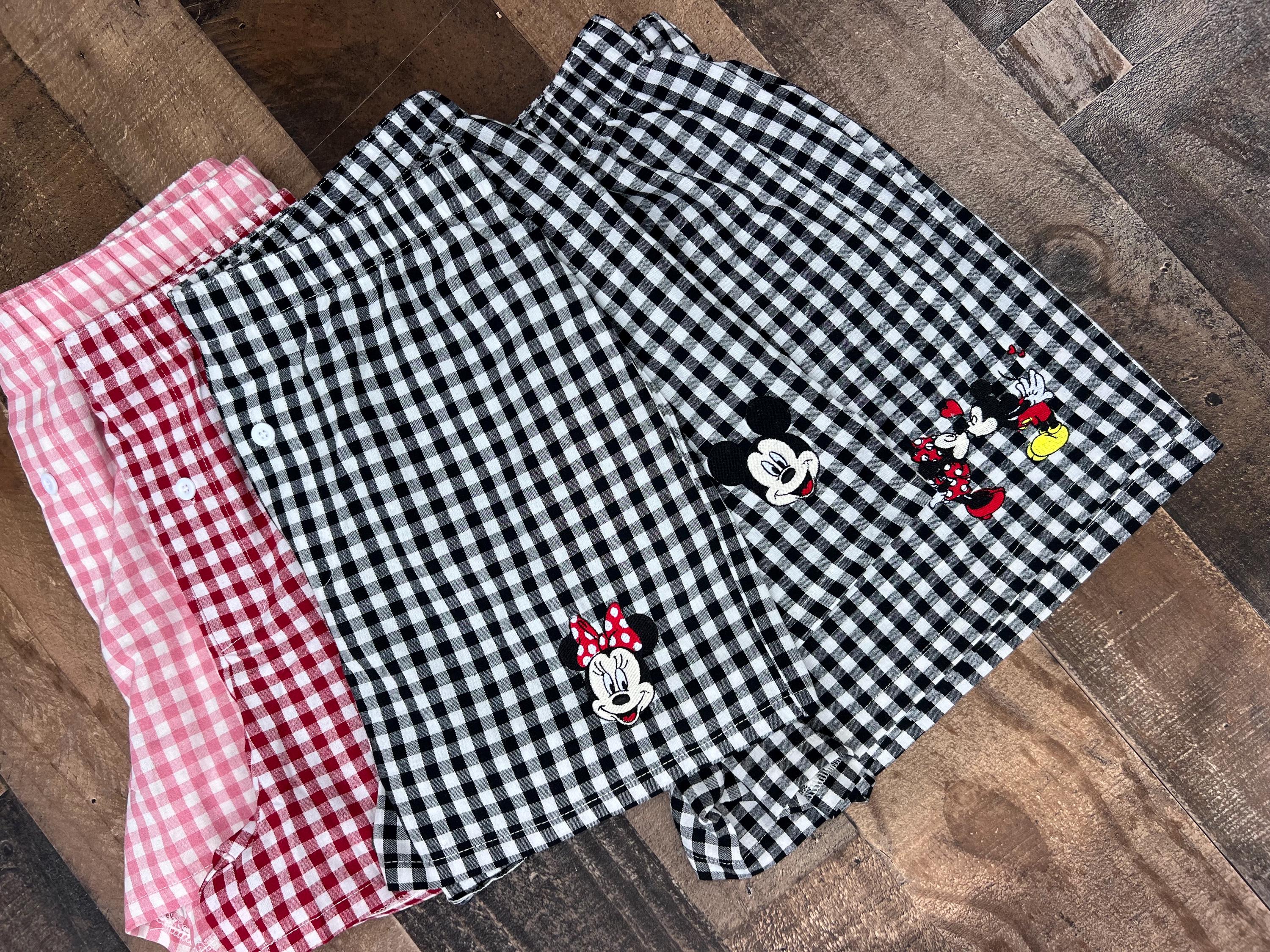 Womens Embroidered Disney Boxer Shorts with Mickey, Minnie and Flounder Animal Characters for Disneyland WDW Summer Vibes - photo 4