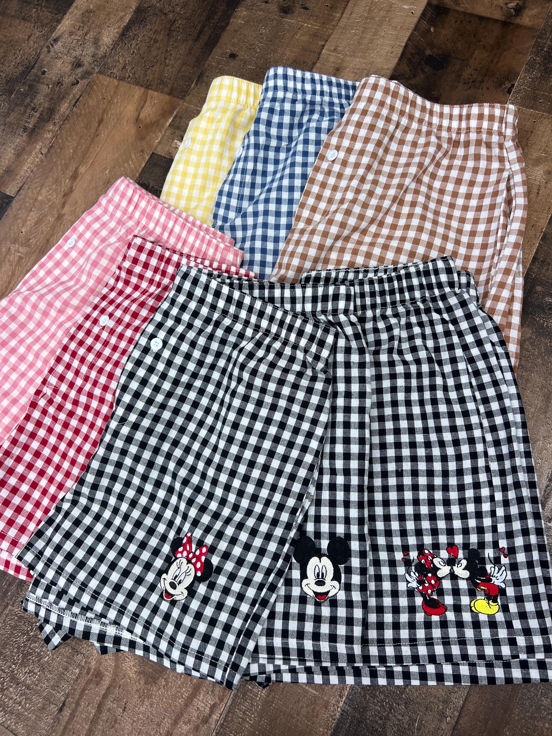 Womens Embroidered Disney Boxer Shorts with Mickey, Minnie and Flounder Animal Characters for Disneyland WDW Summer Vibes - photo 9