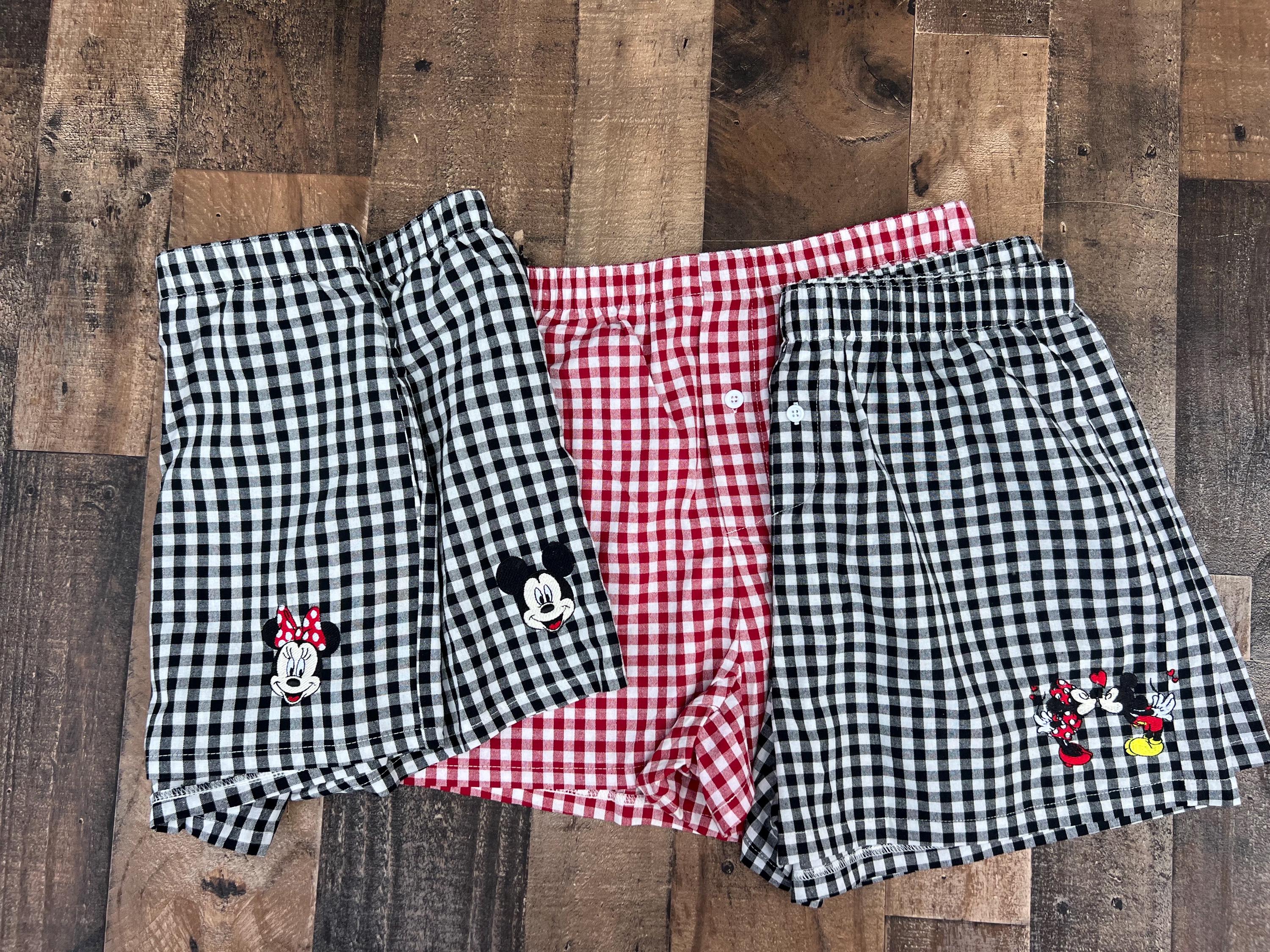 Womens Embroidered Disney Boxer Shorts with Mickey, Minnie and Flounder Animal Characters for Disneyland WDW Summer Vibes - photo 13
