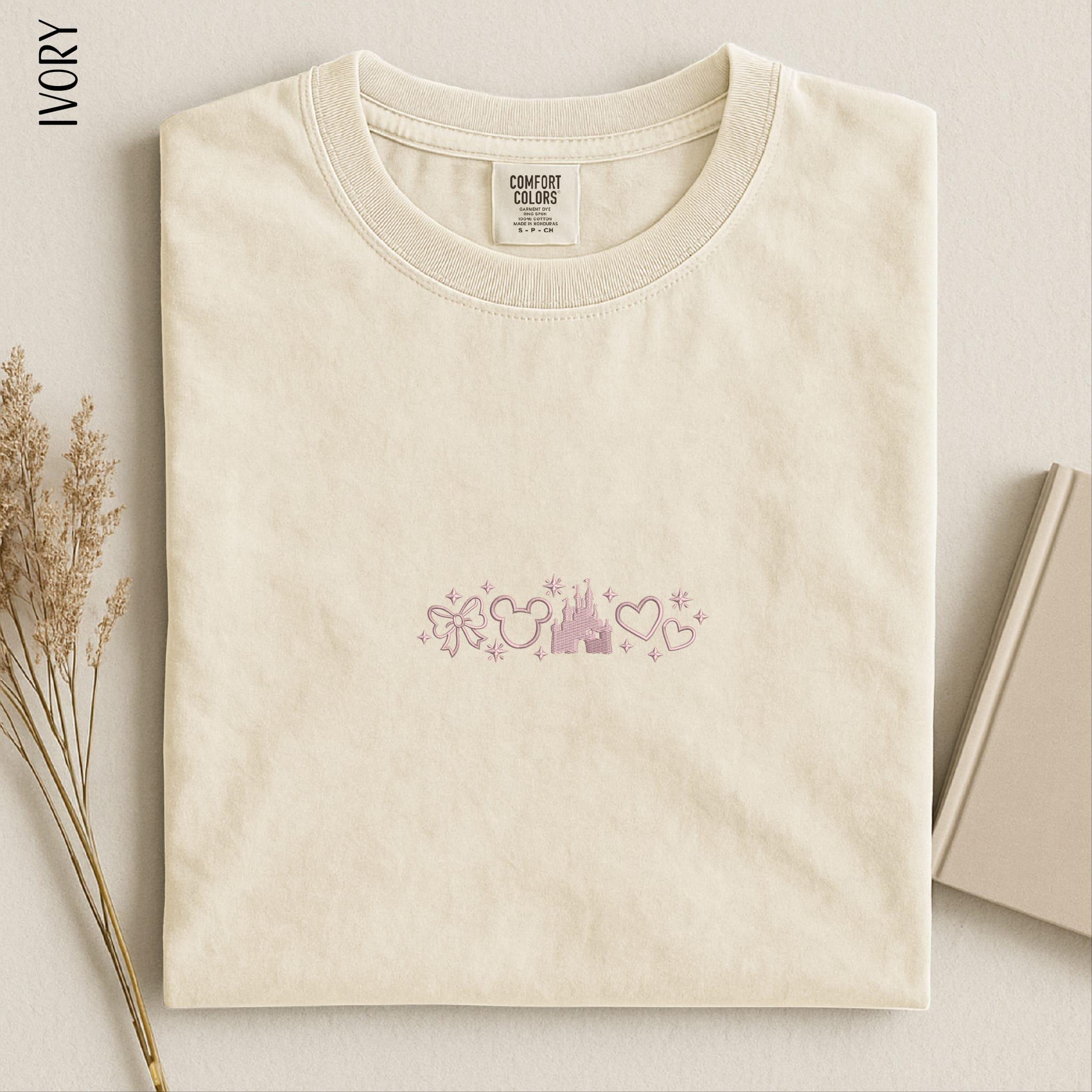 Embroidered Disney Magic Kingdom Shirt – Walt Disney World Sweatshirt and Comfort Colors T-Shirt Gift for Her