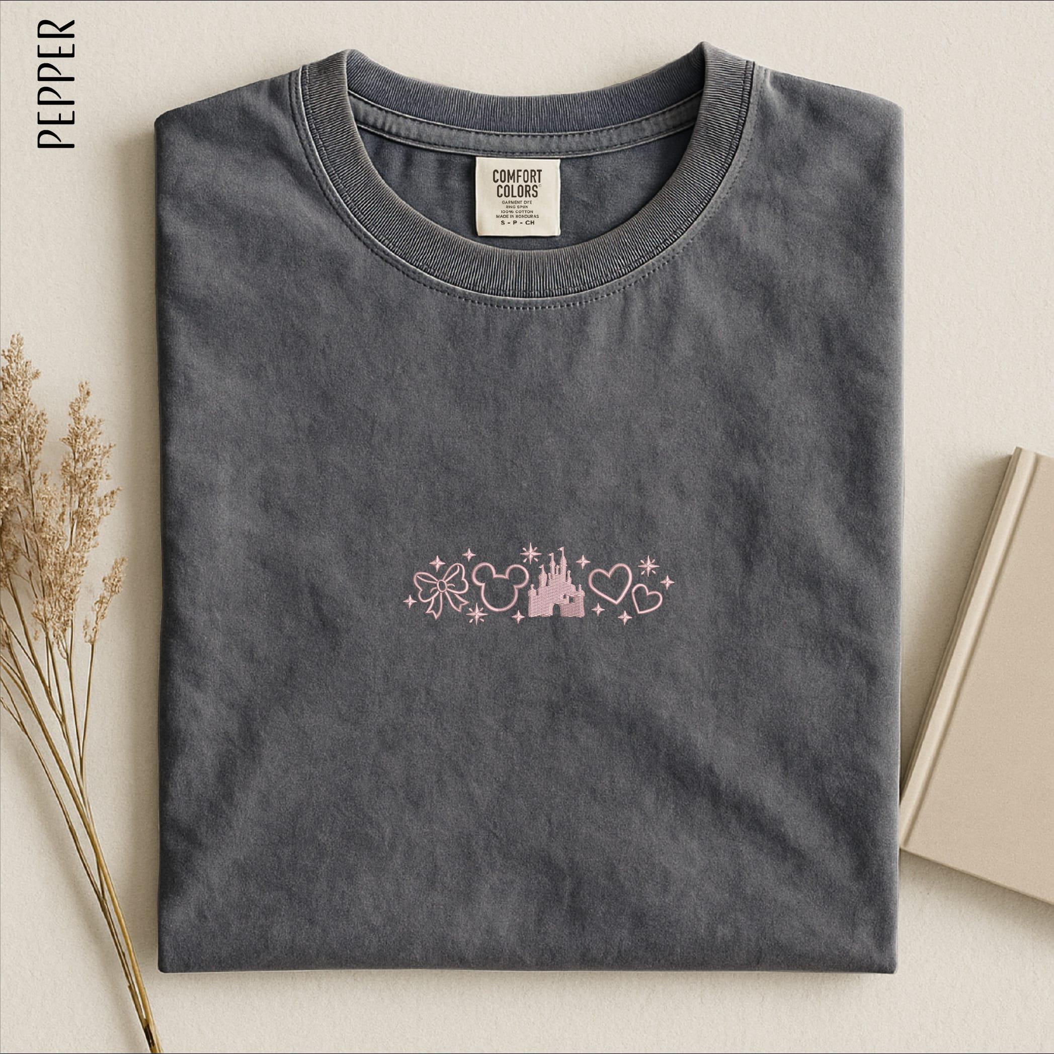 Embroidered Disney Magic Kingdom Shirt – Walt Disney World Sweatshirt and Comfort Colors T-Shirt Gift for Her - photo 3