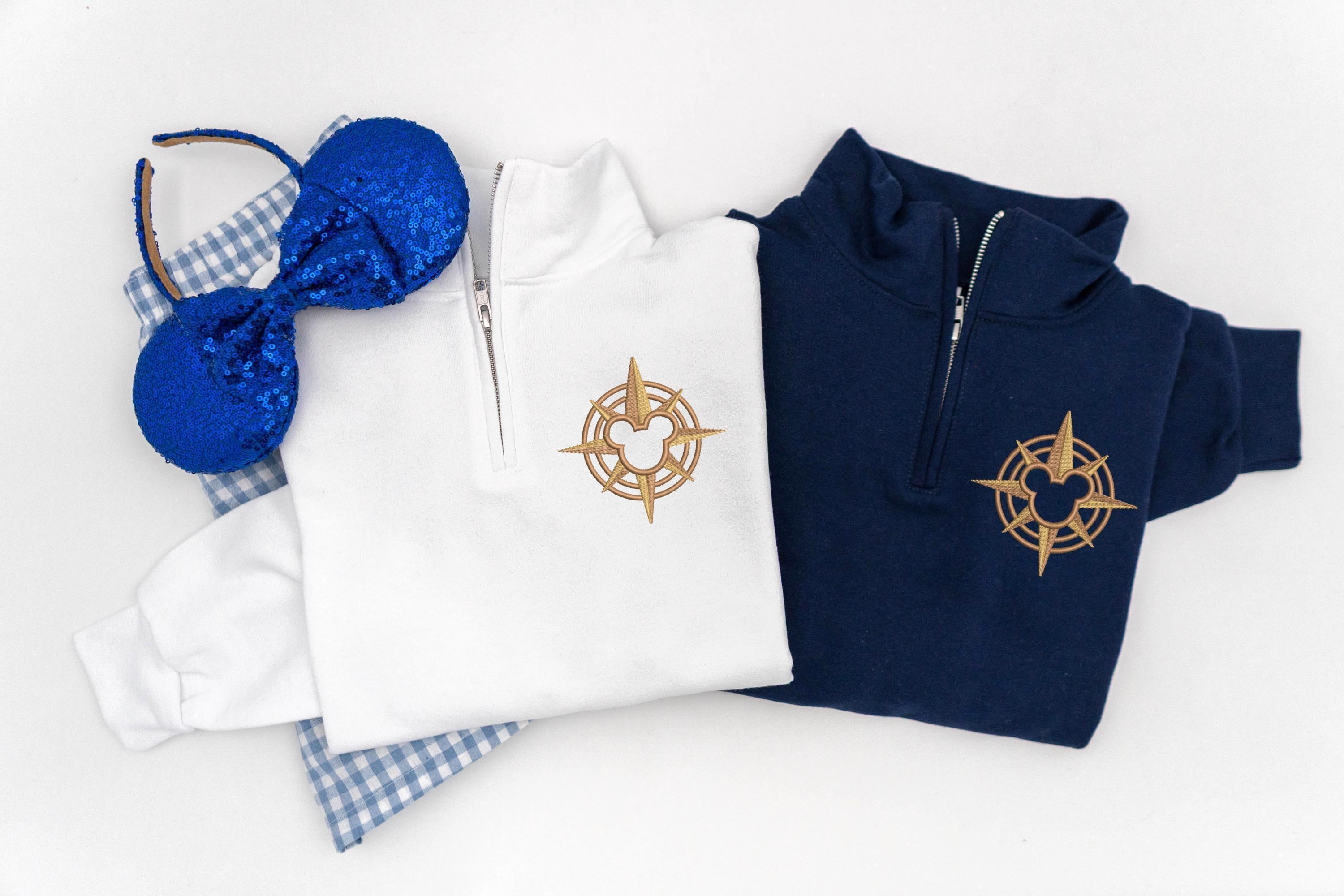 Embroidered Disney Cruise Line Compass T-Shirt Sweatshirt and Tank Top – DCL Compass Shirt for Youth Disney Cruise Trips