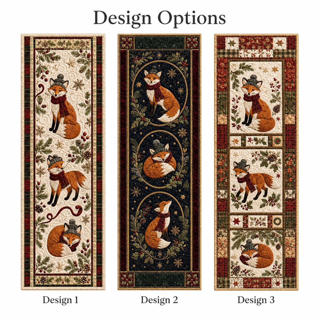 Quilted Style Woodland Fox Table Runner – Rustic Cabin Kitchen Accent and Christmas Holiday Decor for Animal Lover Gifts - photo 4