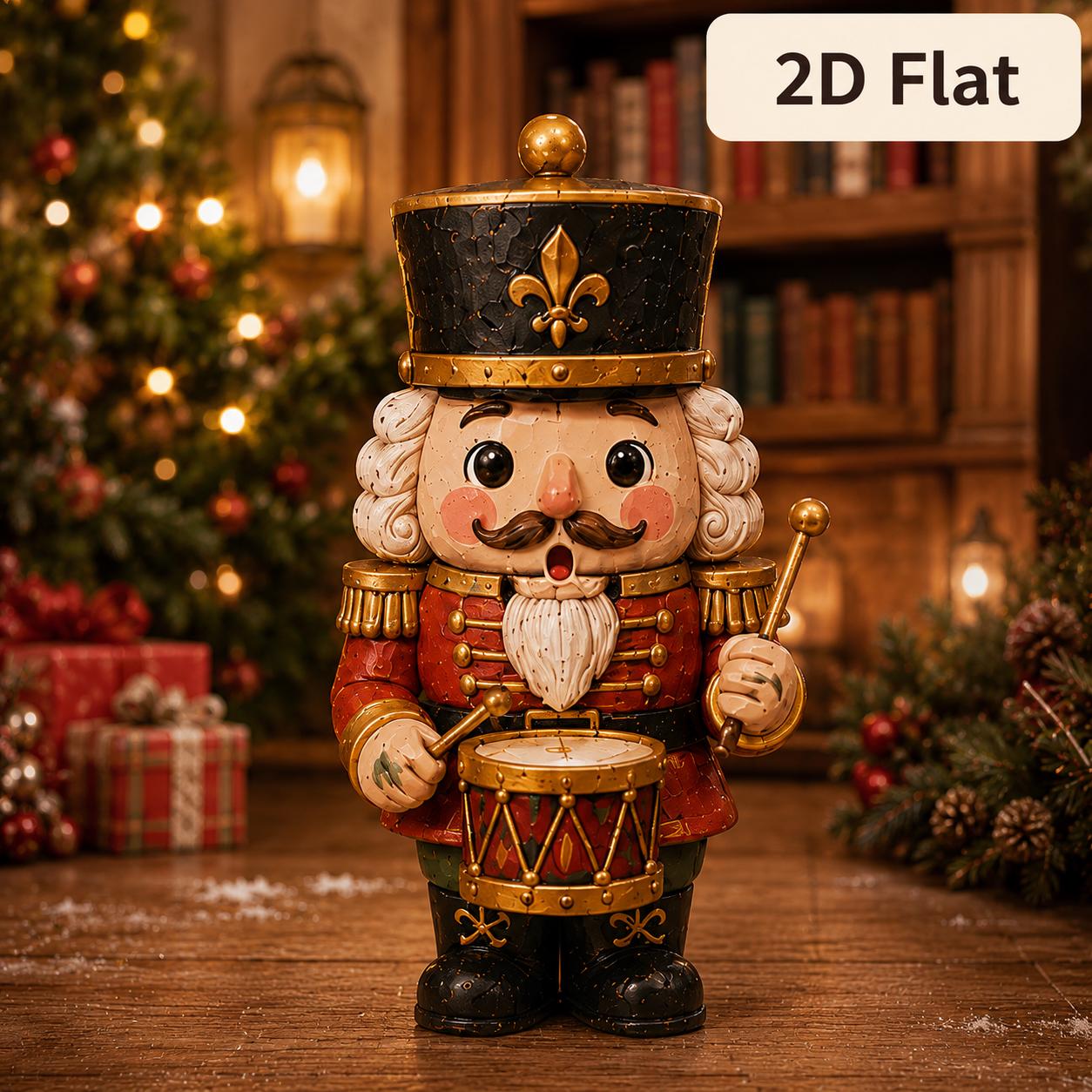 Christmas Character Wooden Block Set with Santa Mrs Claus Elf Reindeer Snowman and Nutcracker Shelf Decor - photo 7