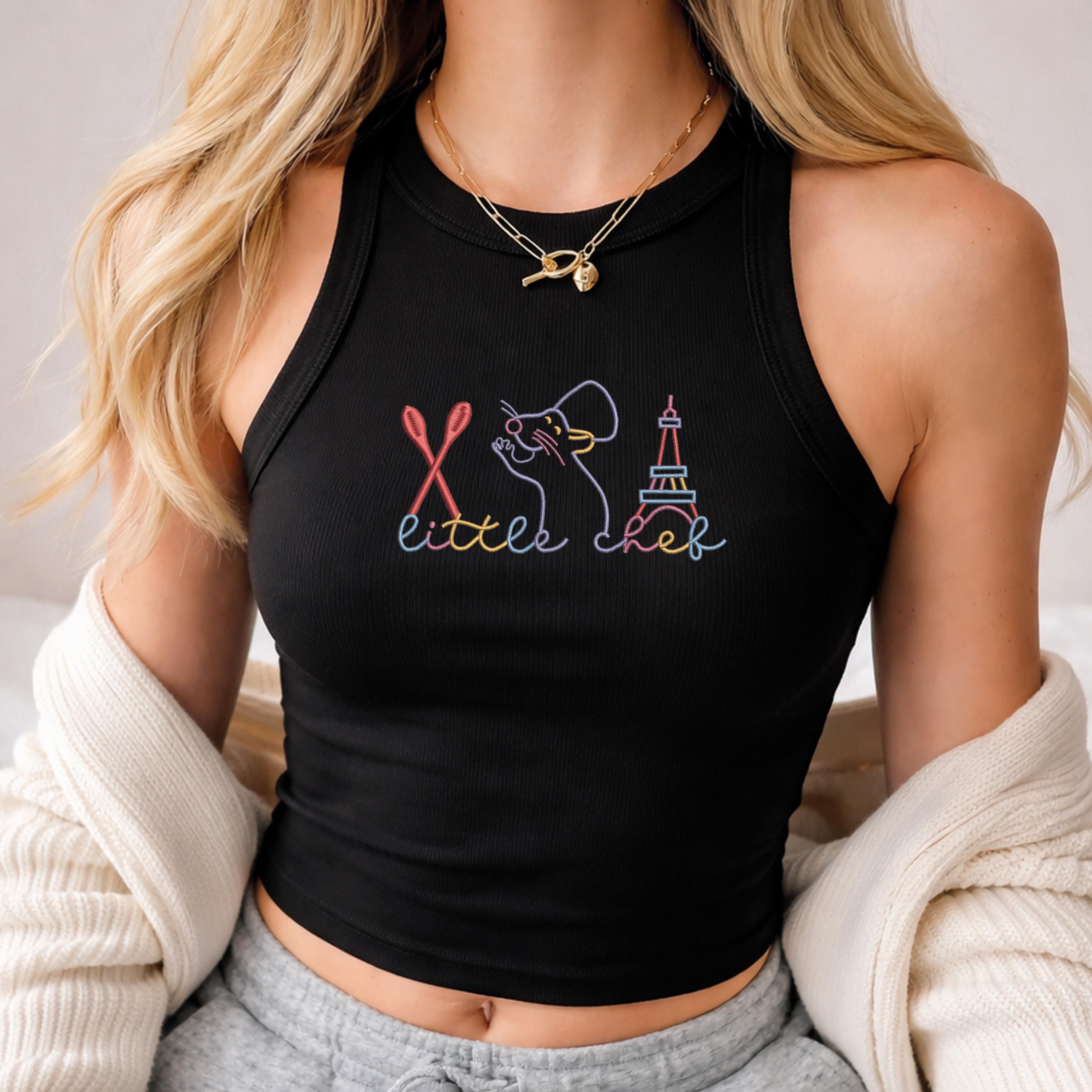 Embroidered Little Chef Remy Baby Tee and Crop Tank Top – Disneyland Trip Disney Comfort Colors Shirt for Park Days - photo 5