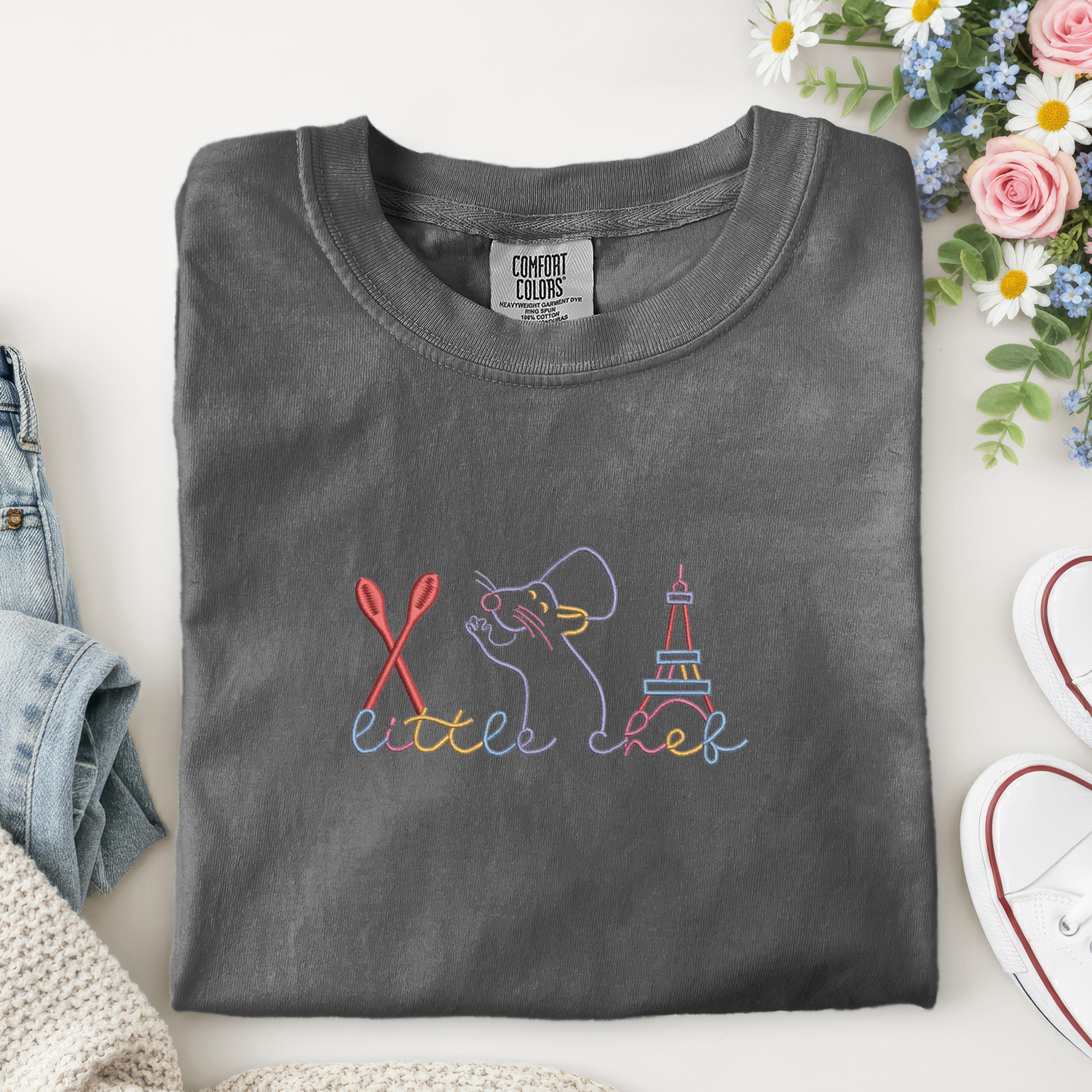 Embroidered Little Chef Remy Baby Tee and Crop Tank Top – Disneyland Trip Disney Comfort Colors Shirt for Park Days - photo 6