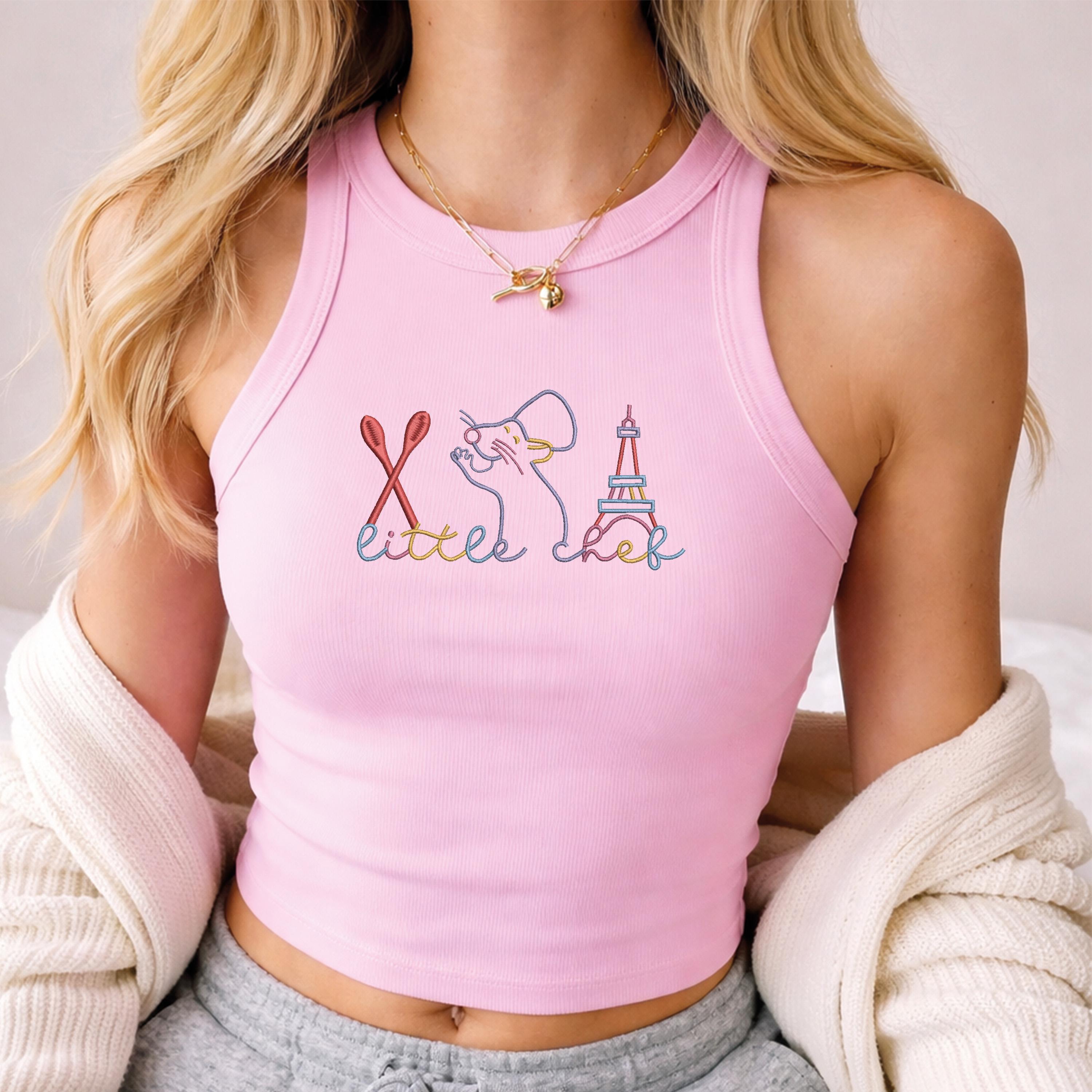 Embroidered Little Chef Remy Baby Tee and Crop Tank Top – Disneyland Trip Disney Comfort Colors Shirt for Park Days - photo 7