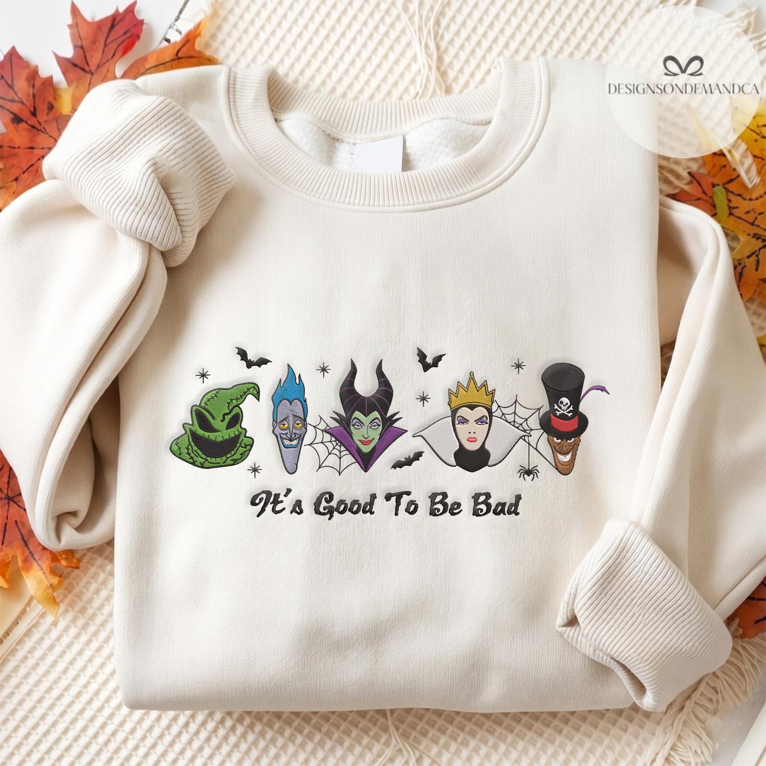 Embroidered Disney Villains Baby Tee Crop Tank With Maleficent Hades Dr Facilier – It's Good to Be Bad Halloween Family Vacation Tank Top - photo 15