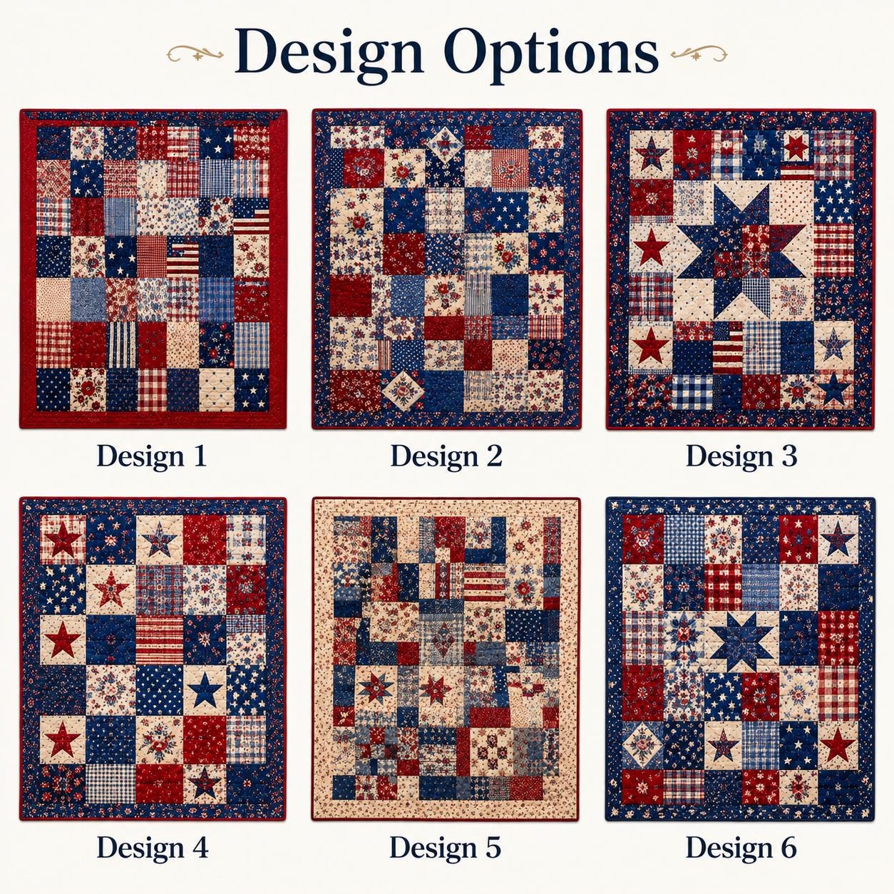 Patriotic Patchwork Quilt Style Blanket with Vintage Americana Cozy Throw and Red White Blue Farmhouse Bedding Decor for Fourth of July Gift for Home - photo 4
