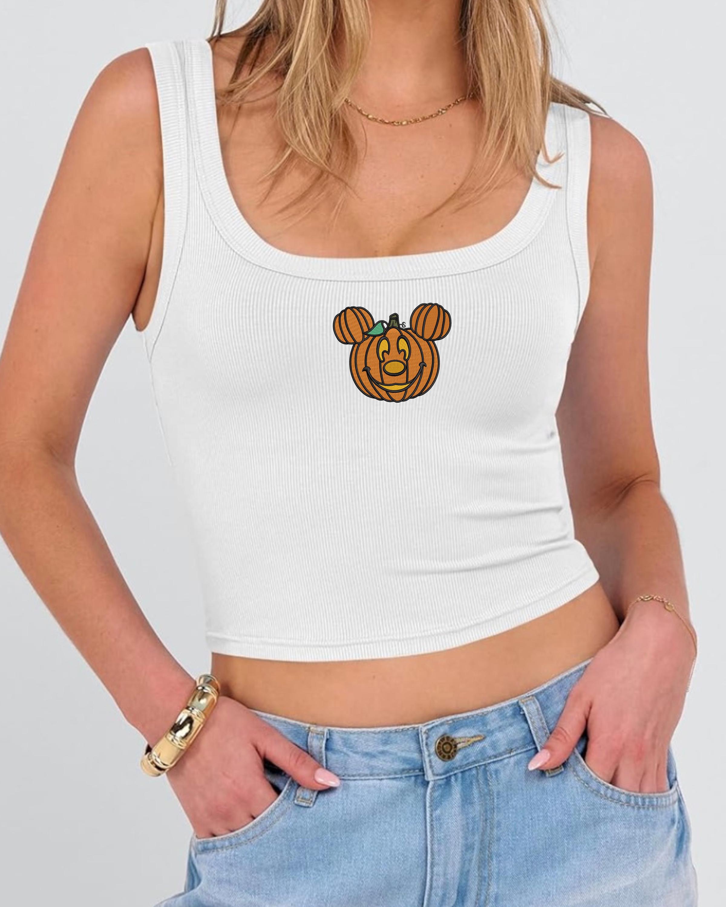 Adorable Embroidered Mickey and Minnie Tank Top – Disney Inspired Sleeveless Top for Theme Park Days and Everyday Wear