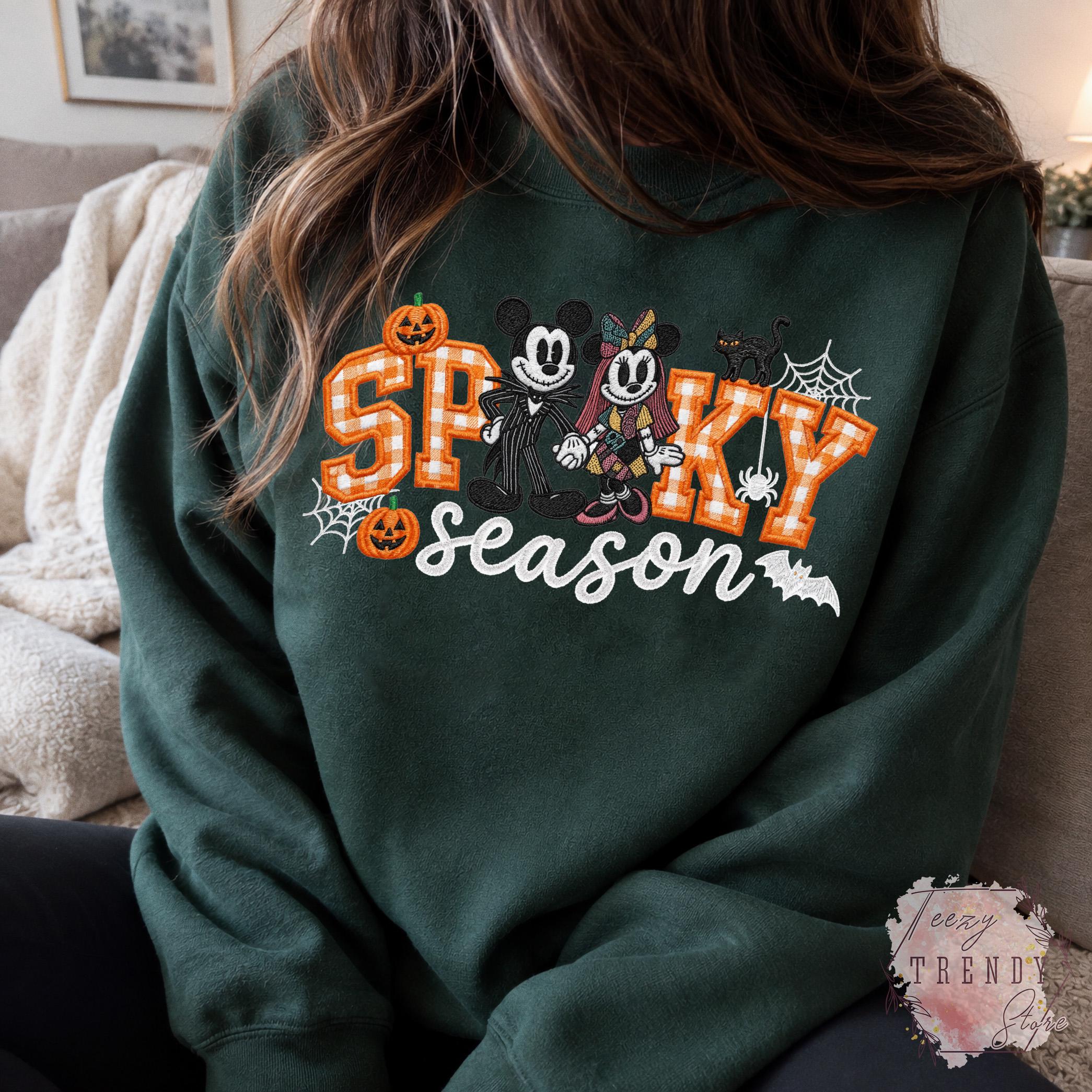 Embroidered Mickey Minnie Jack and Sally Halloween Shirt – Mickey's Not So Scary Halloween Party Tee for Disneyland Family Matching Outfit - photo 7