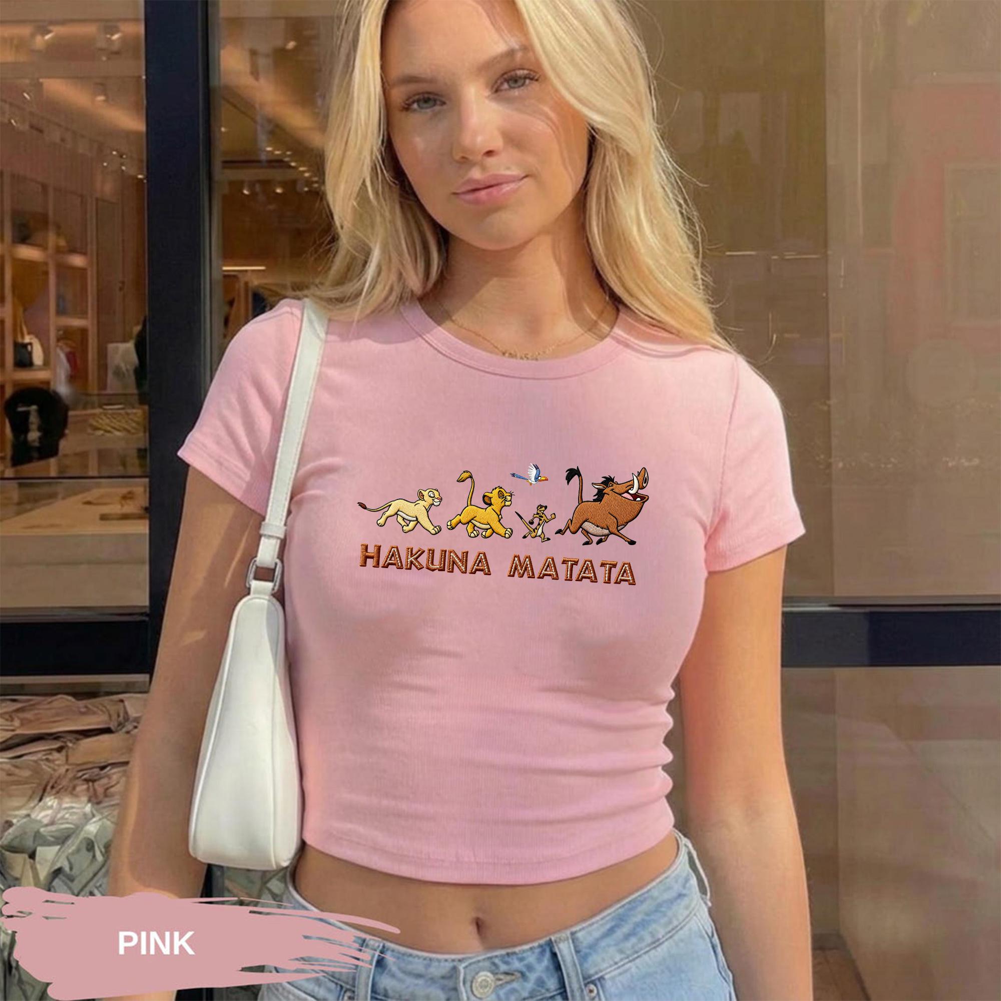 Lion King Hakuna Matata Embroidered Sweatshirt Hoodie Quarter Zip and Baby Tee – Disney Park Outfit for Animal Kingdom Gift - photo 2