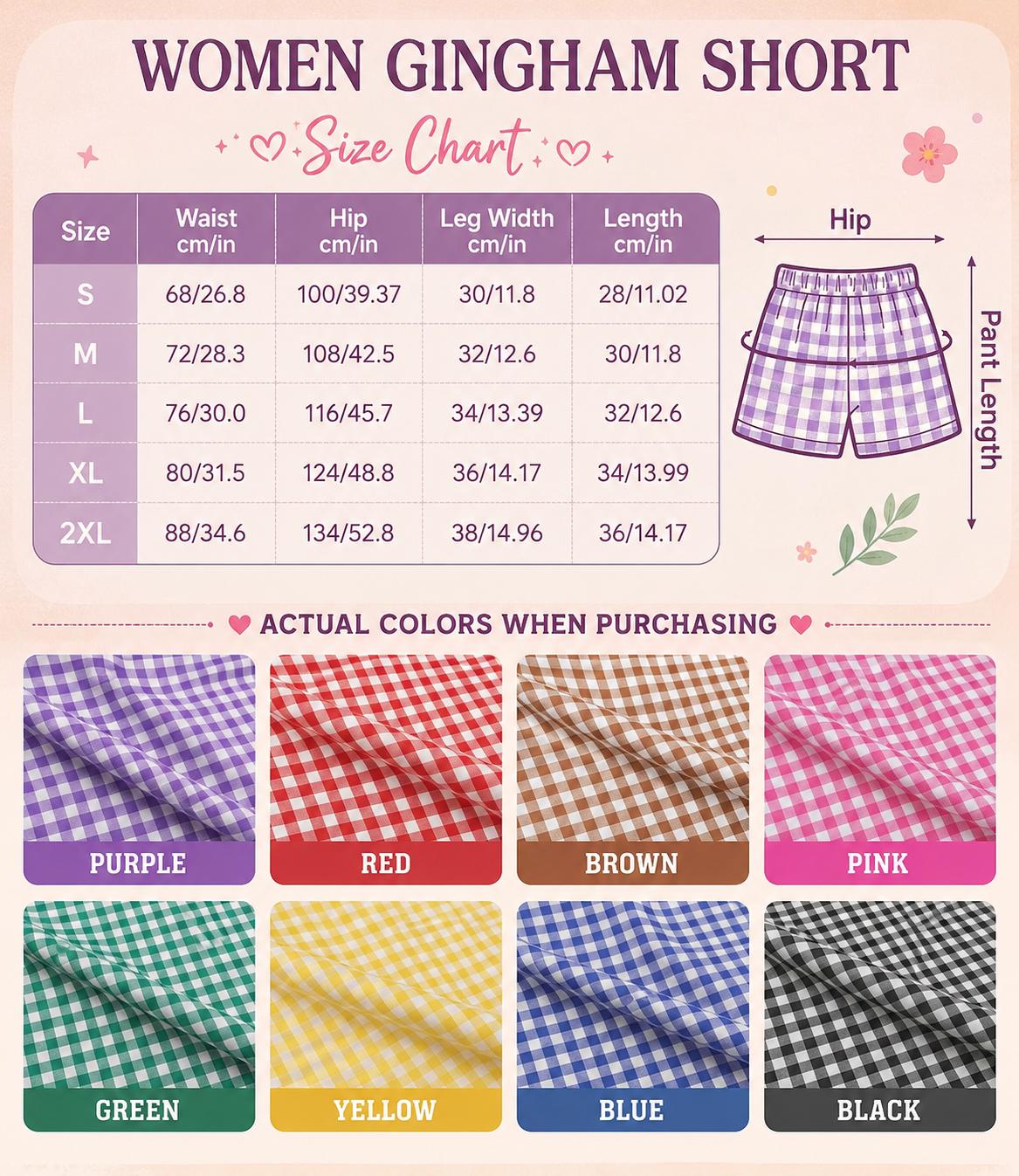 Disney Gingham Shorts With Mickey Minnie Donald Daisy and Pluto Embroidery – Plaid Character Shorts for Women's Disney Park Outfit - photo 4