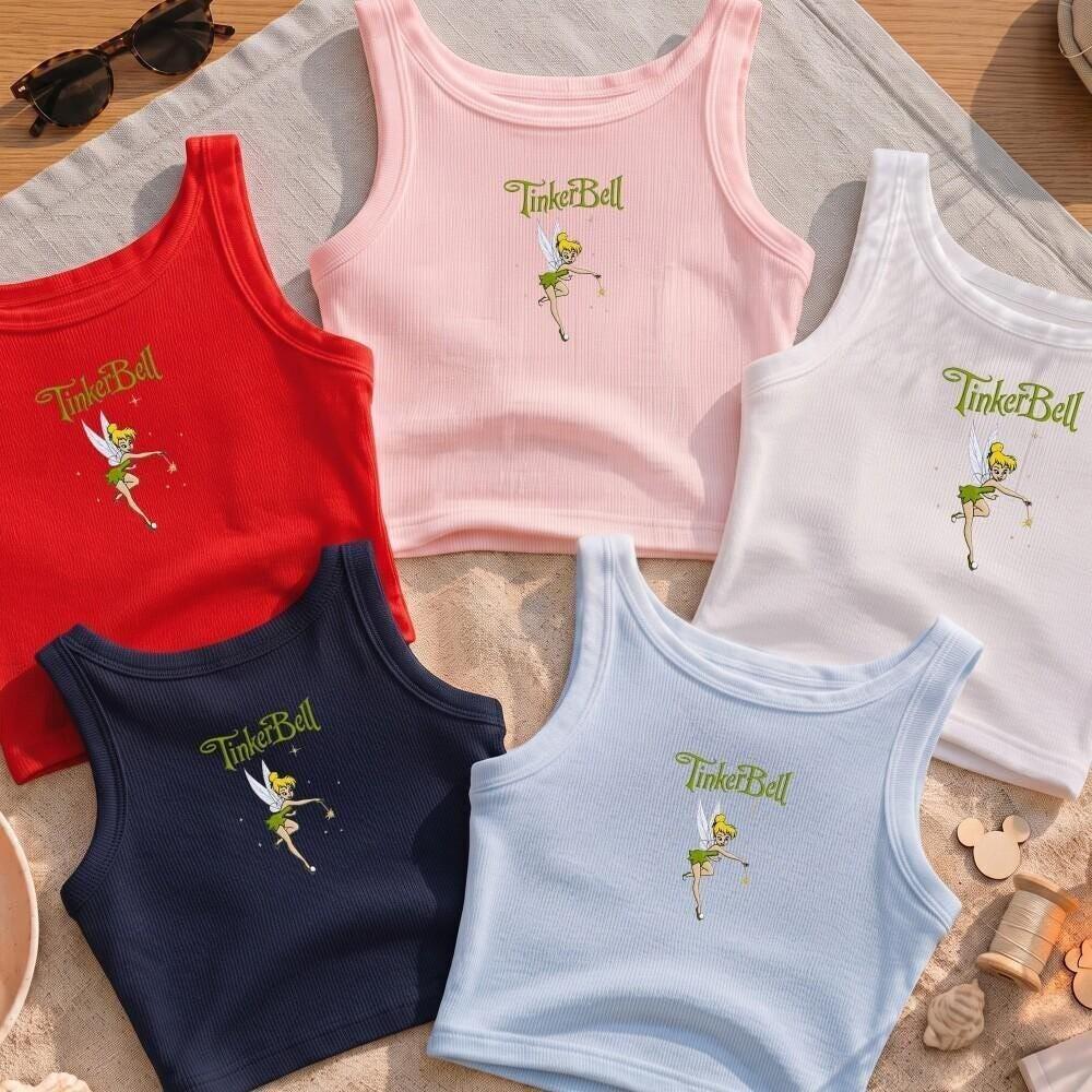 Embroidered Vintage Disney Peter Pan Tinker Bell Baby Tee and Tank Top – Neverland Fairy Toddler Girl Shirt for a Disney Trip - photo 7