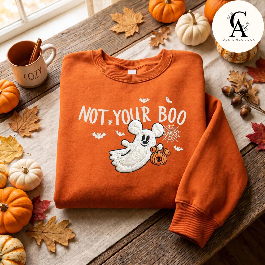 Embroidered Mickey Ghost and Pumpkin Disney Halloween Baby Tee Crop Tank for Mickey's Not So Scary Party Lace Trim Tank Top - photo 8