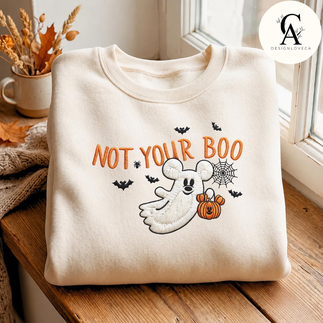 Embroidered Mickey Ghost and Pumpkin Disney Halloween Baby Tee Crop Tank for Mickey's Not So Scary Party Lace Trim Tank Top - photo 10