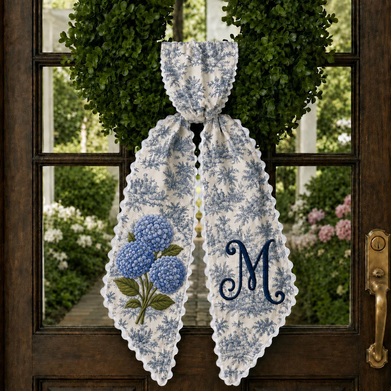 Personalized Monogram Gingham All Season Wreath Sash Bundle for Fall, Halloween and Christmas, Custom Door Decor Seasonal Gift - photo 13
