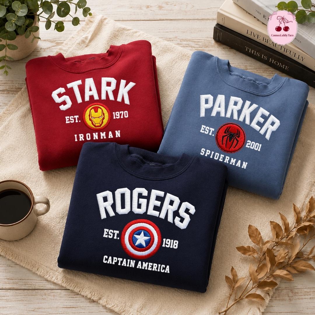 Embroidered Disney Marvel Avengers Shirt with Spiderman Iron Man and Captain America – MCU Superhero Lace Trim Tank Top Baby Tee Crop Tank - photo 8