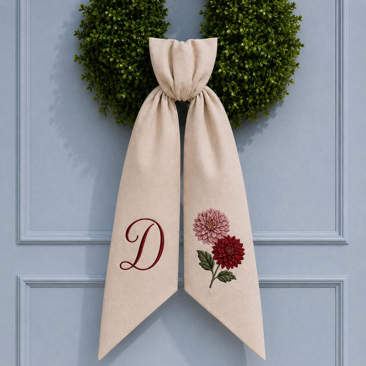 All Season Wreath Sash Bundle for Holiday and Everyday Door Decor, Custom Text Wreath Sashes with Ric Rac, and Patriotic Baby Holiday Sash - photo 10
