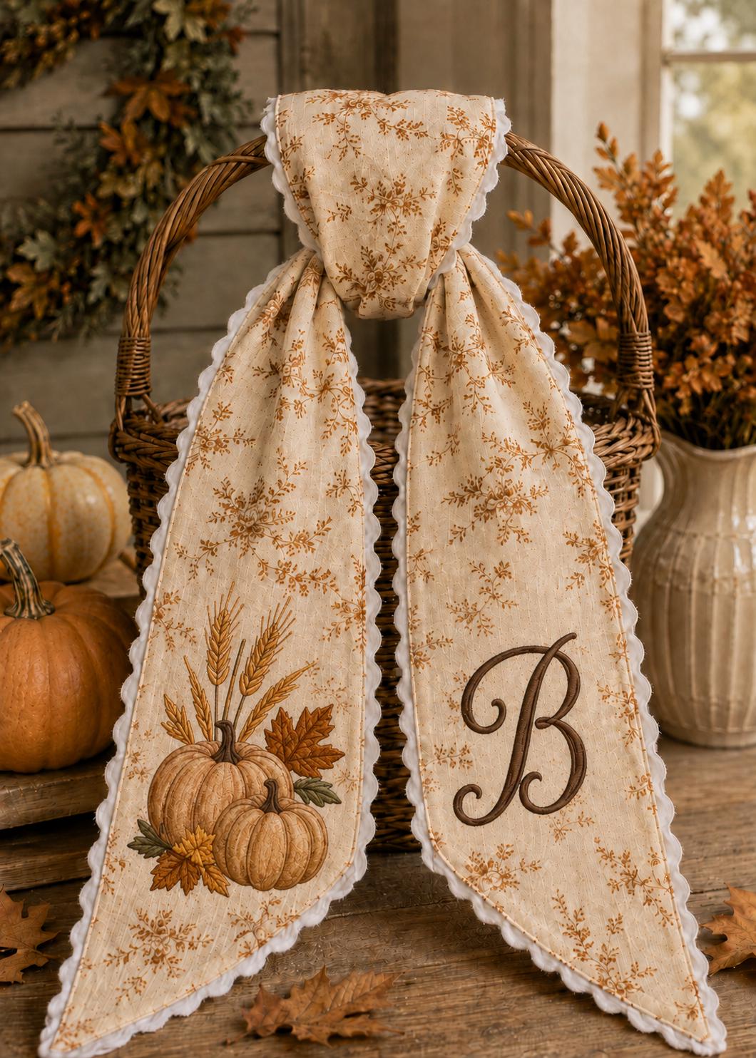 Custom All-Season Monogram Bow Wreath Sash Bundle for Choose 4 or 8 Set with Personalized Little Girl Gingerbread Floral Decor - photo 2
