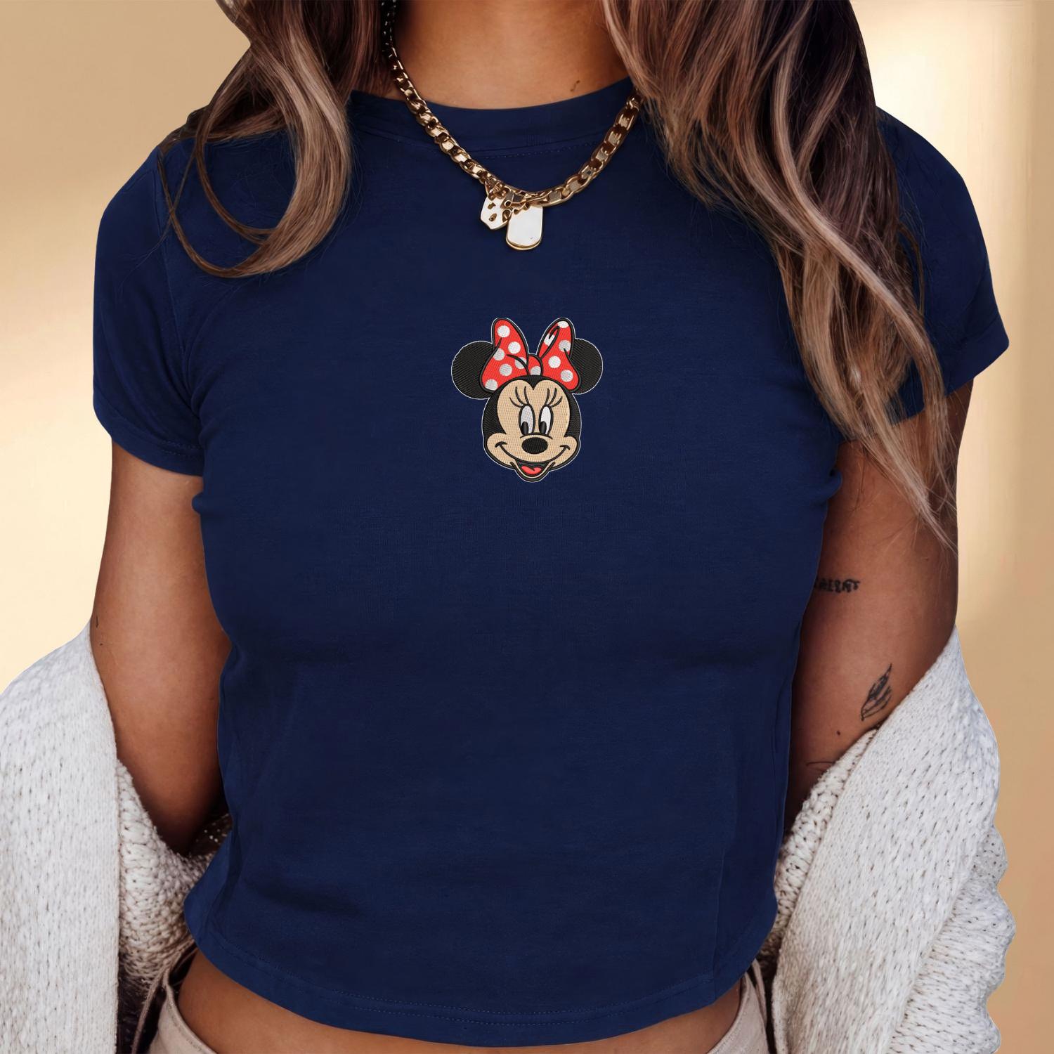 Embroidered Mickey and Minnie Mouse Women Top and Baby Tee – Disney World WDW Girls Trip Outfit and Disneyland Shirt - photo 7
