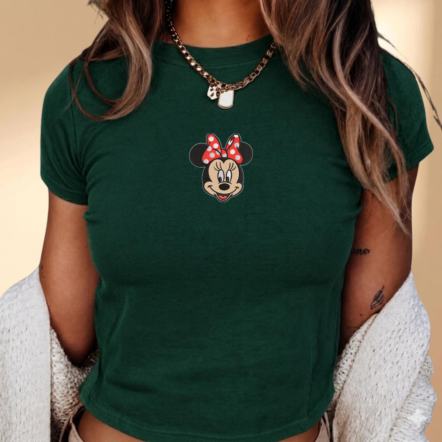 Embroidered Mickey and Minnie Mouse Women Top and Baby Tee – Disney World WDW Girls Trip Outfit and Disneyland Shirt - photo 8
