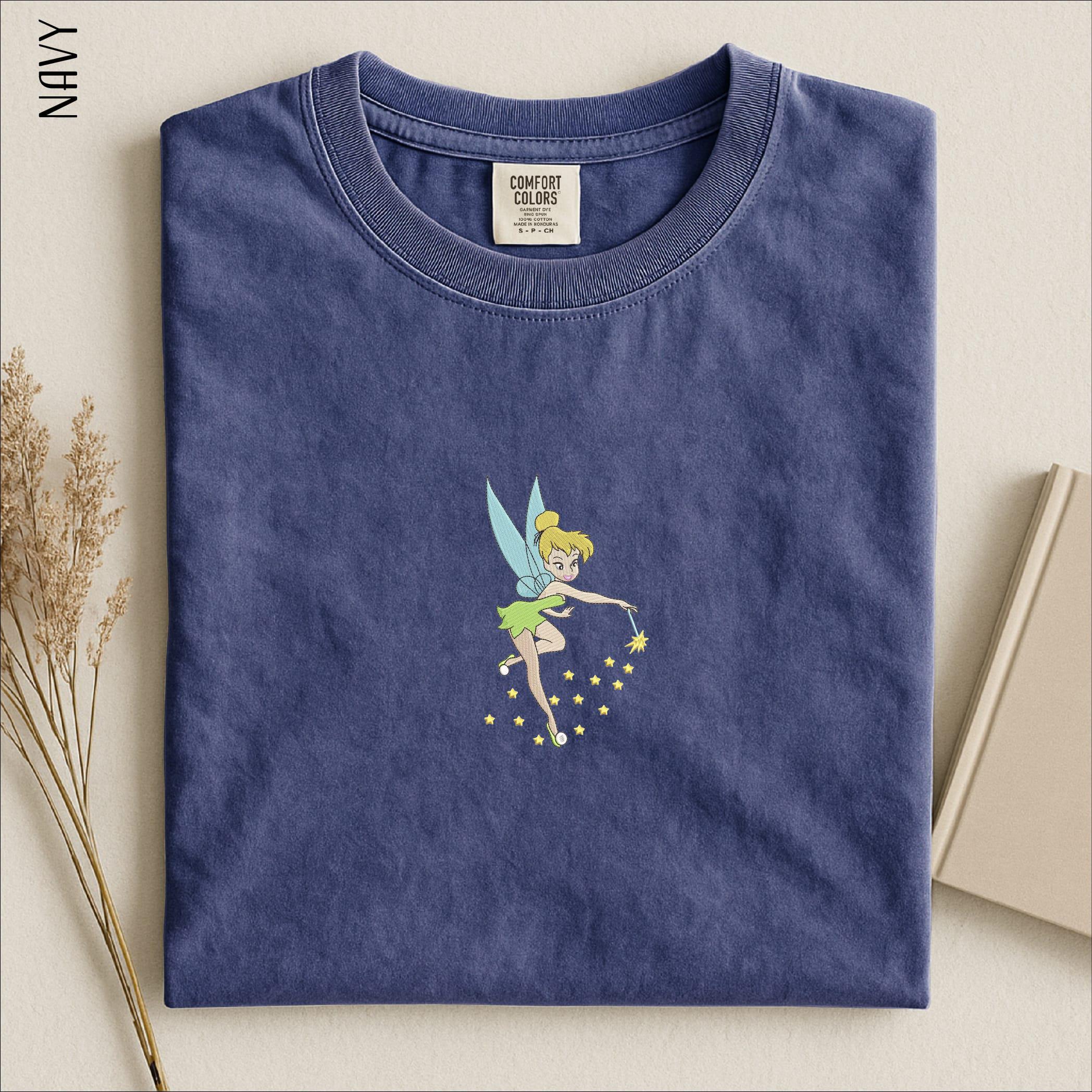 Embroidered Tinker Bell Comfort Colors T-Shirt and Sweatshirt – Disney Princess Sweater and Gift for Her - photo 2