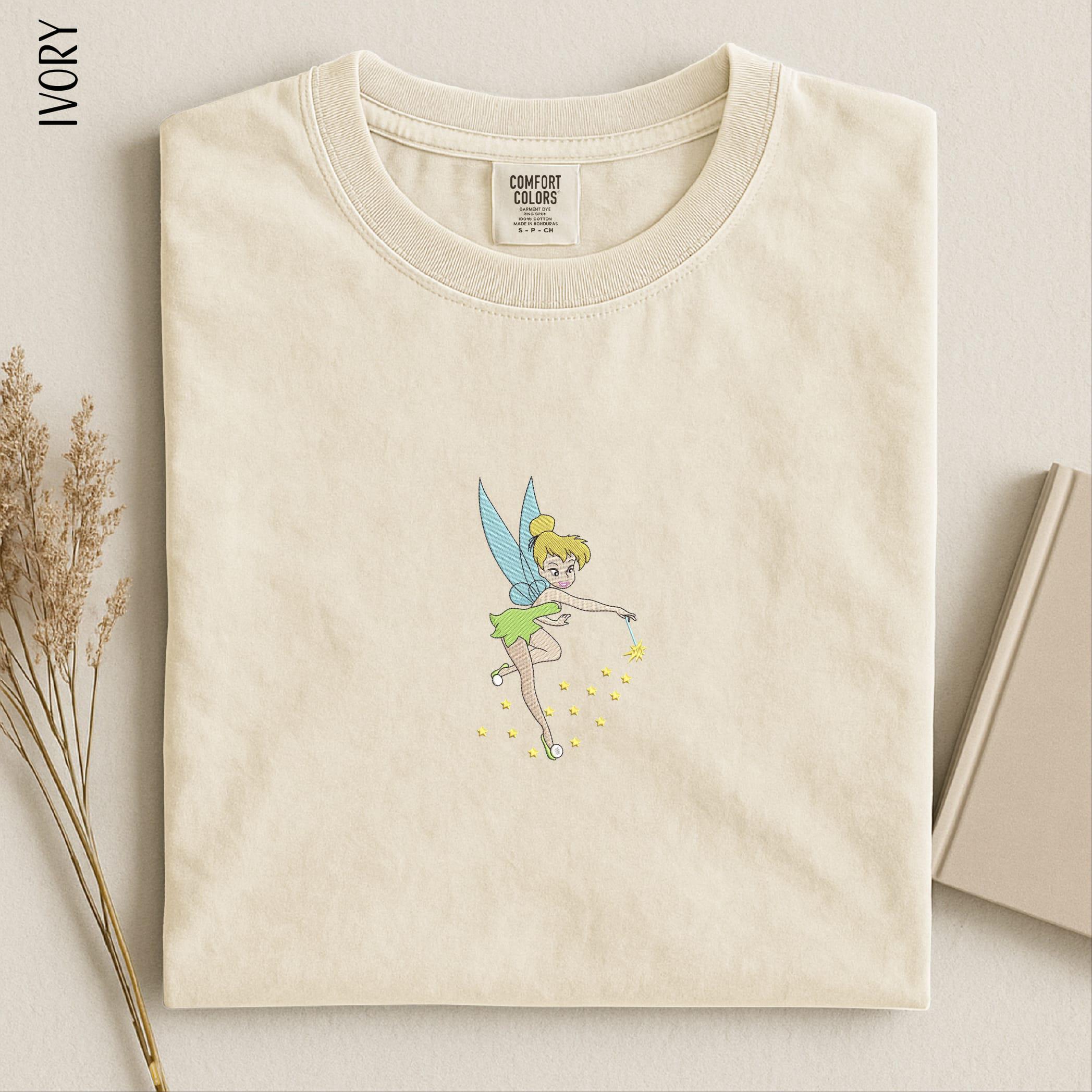 Embroidered Tinker Bell Comfort Colors T-Shirt and Sweatshirt – Disney Princess Sweater and Gift for Her - photo 4