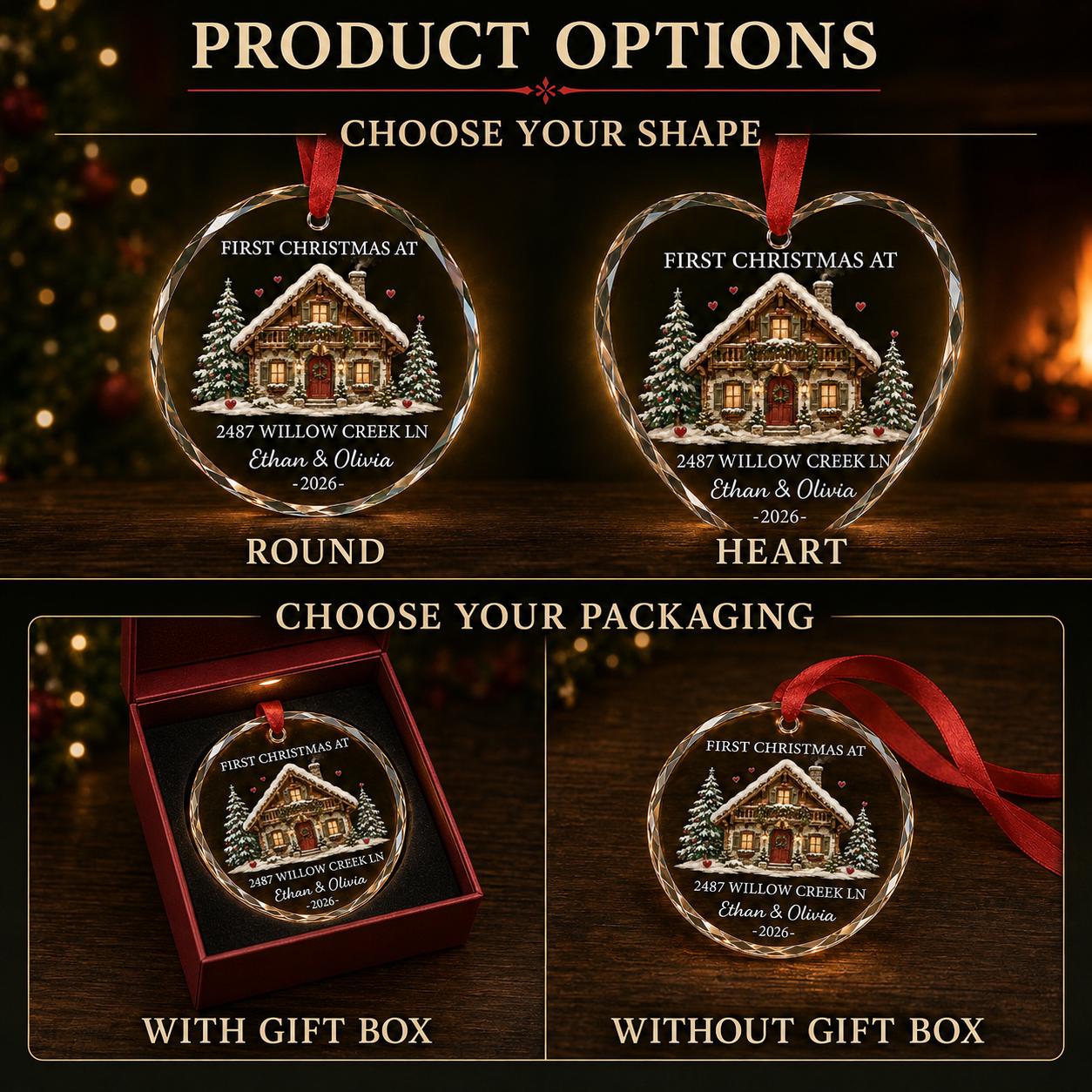 Personalized Engagement Ornament for First Christmas Engaged Keepsake with Custom Couple Name Fiance Holiday Gift - photo 3